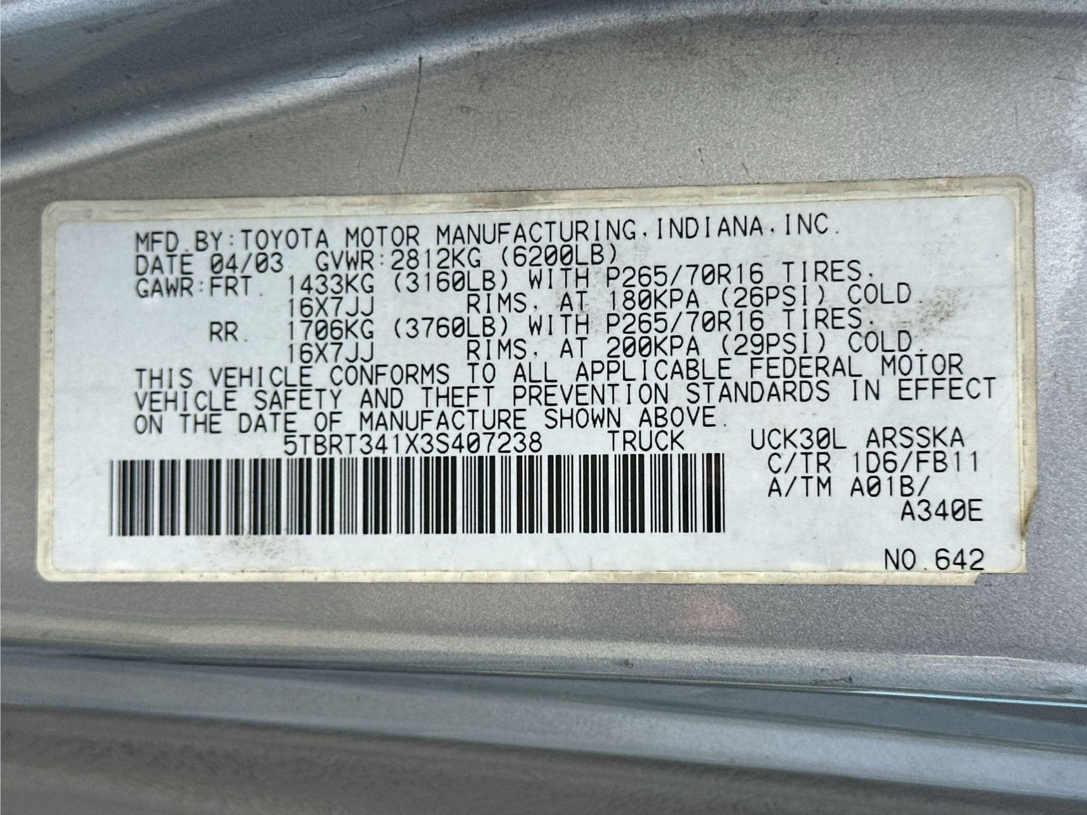 2003 Toyota Tundra SR5, photo 69 of 69