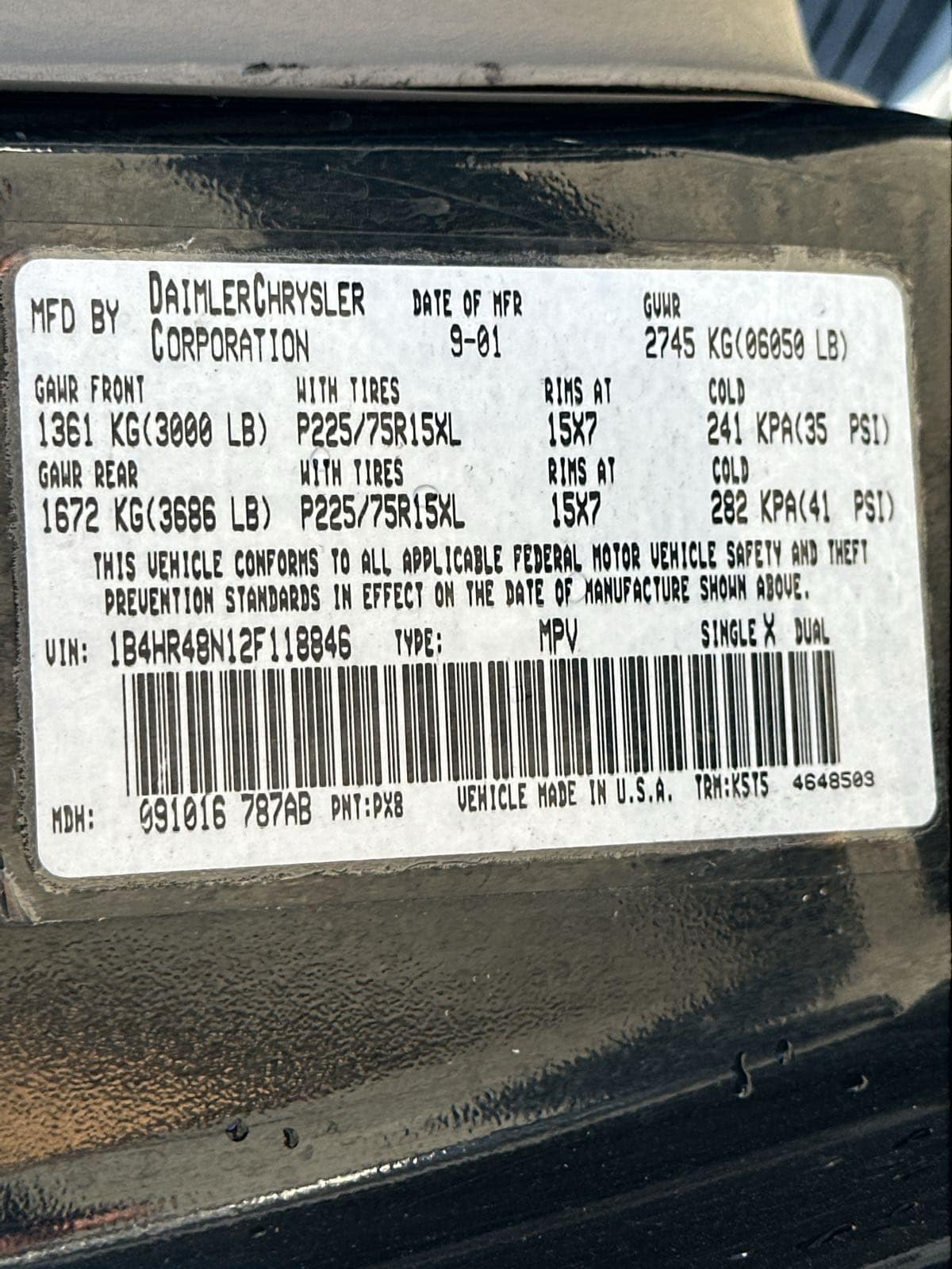2002 Dodge Durango SLT, photo 64 of 65