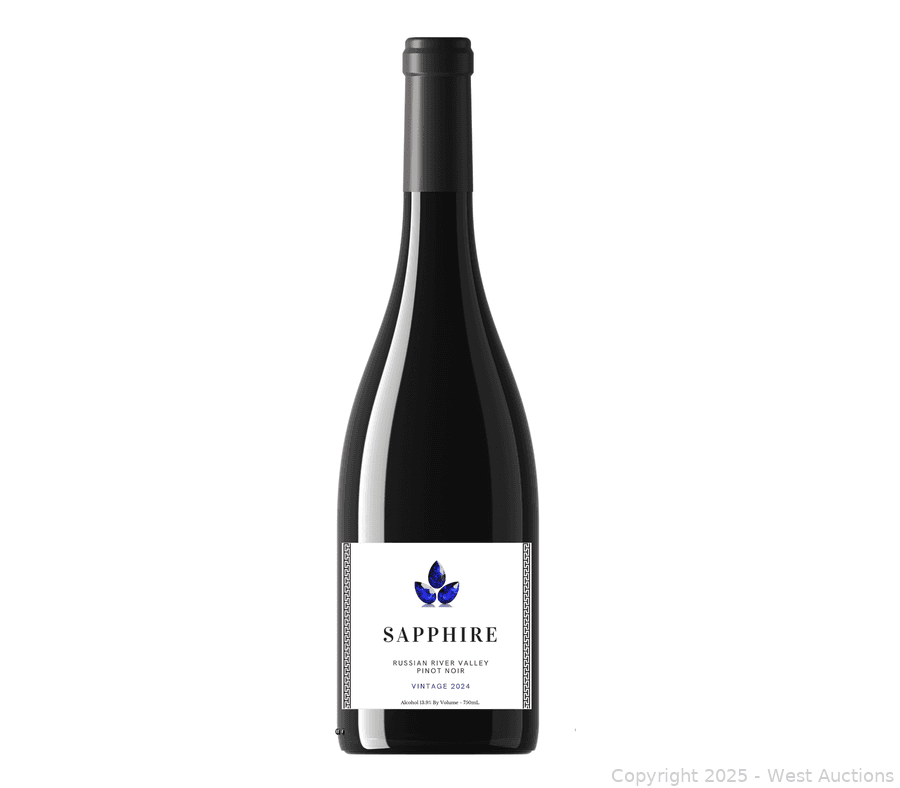 (1 Case/12 Bottles) 2024 Sapphire Russian River Pinot Noir 750 ml, photo 2 of 2