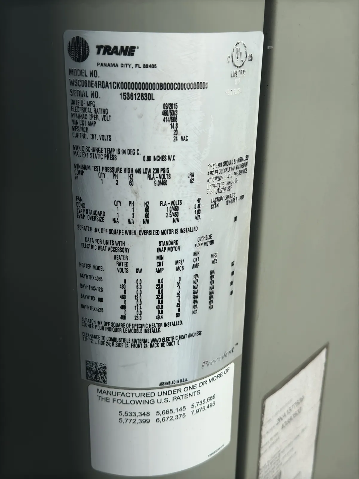 Trane Commercial Rooftop HVAC Unit (Unused), photo 3 of 13