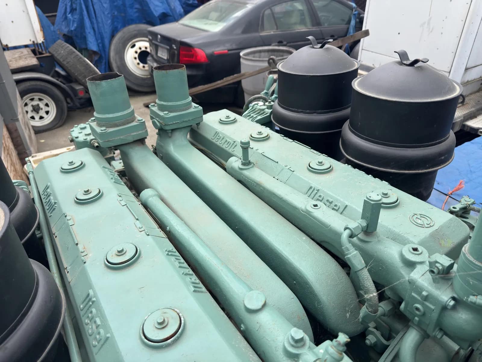 Twin-Engine Detroit Diesel Inline 6 Motors With Combining Gearbox, photo 36 of 36