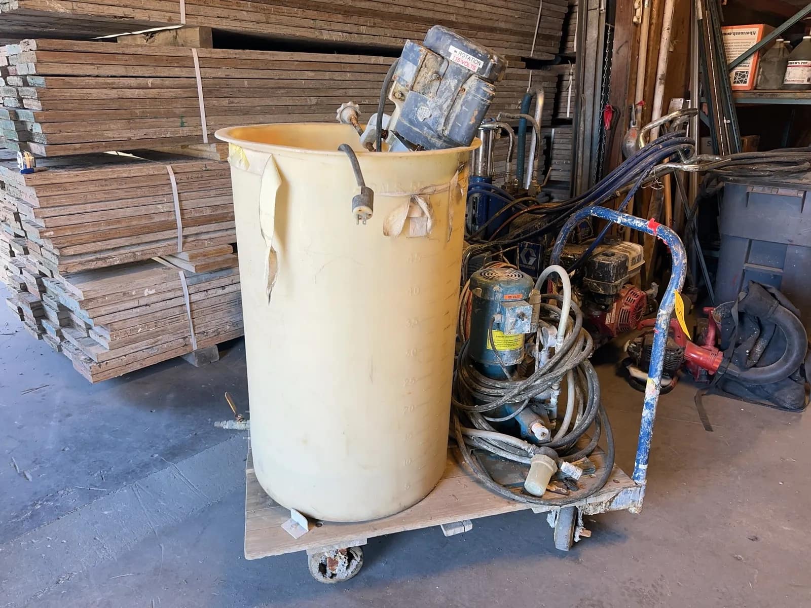 push-cart-with-attached-accelerator-pump-and-55-gallon-mixing-bin-67b5b3