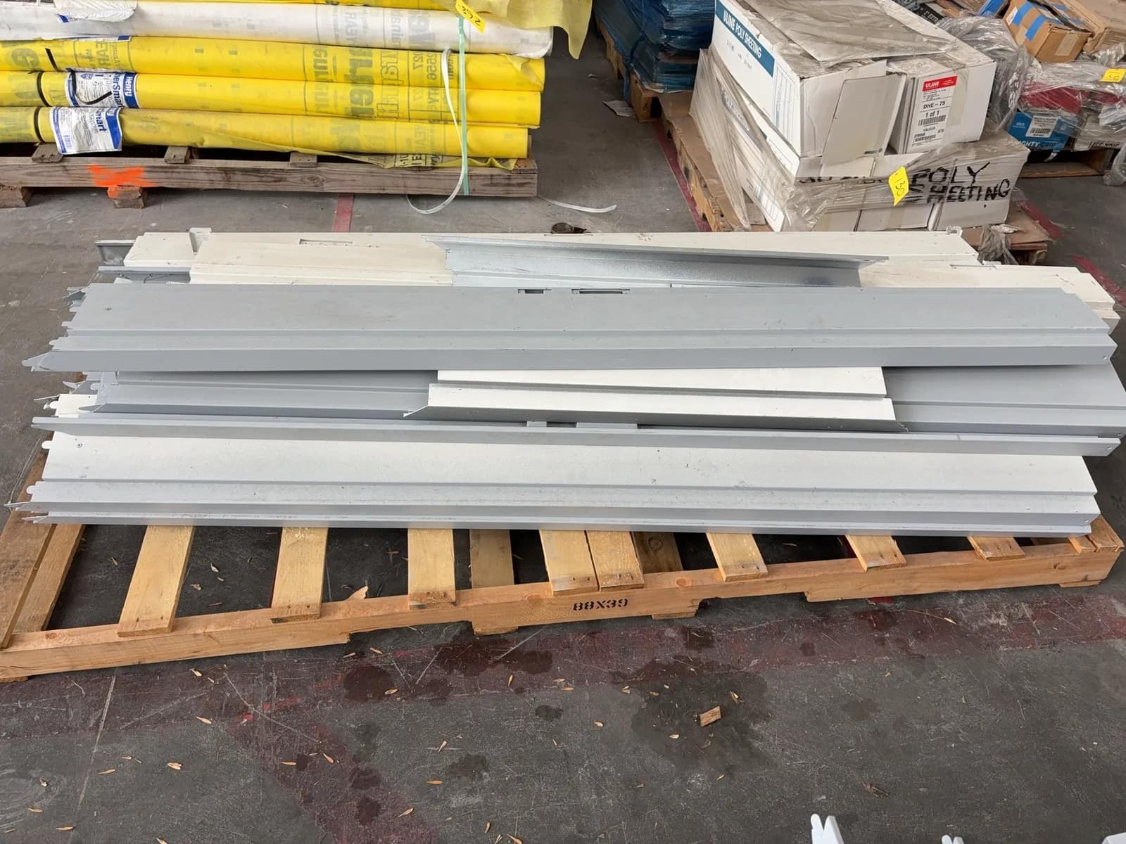 pallet-of-door-tracks-60398f