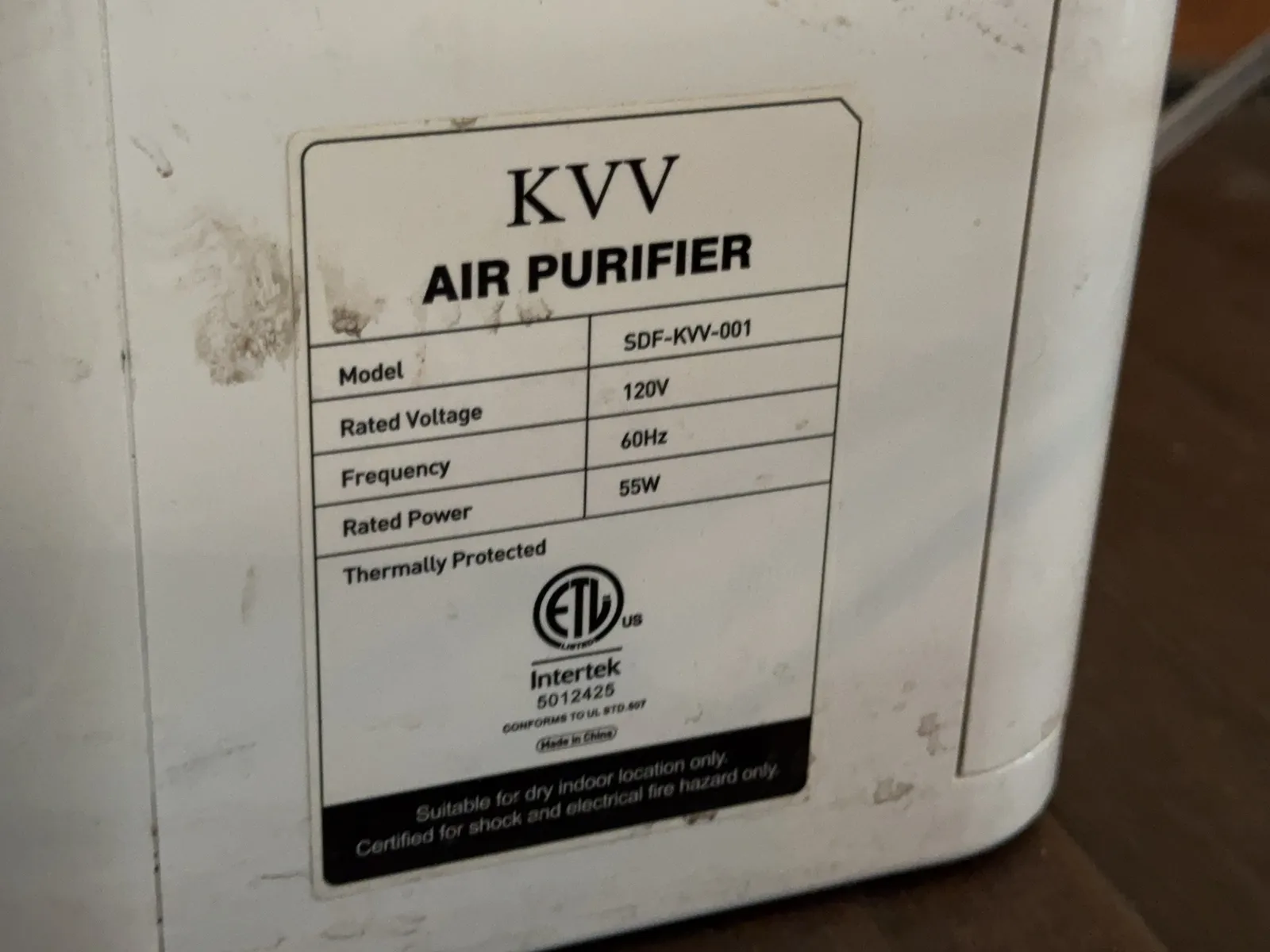 (2) KVV Air Purifiers, photo 3 of 4