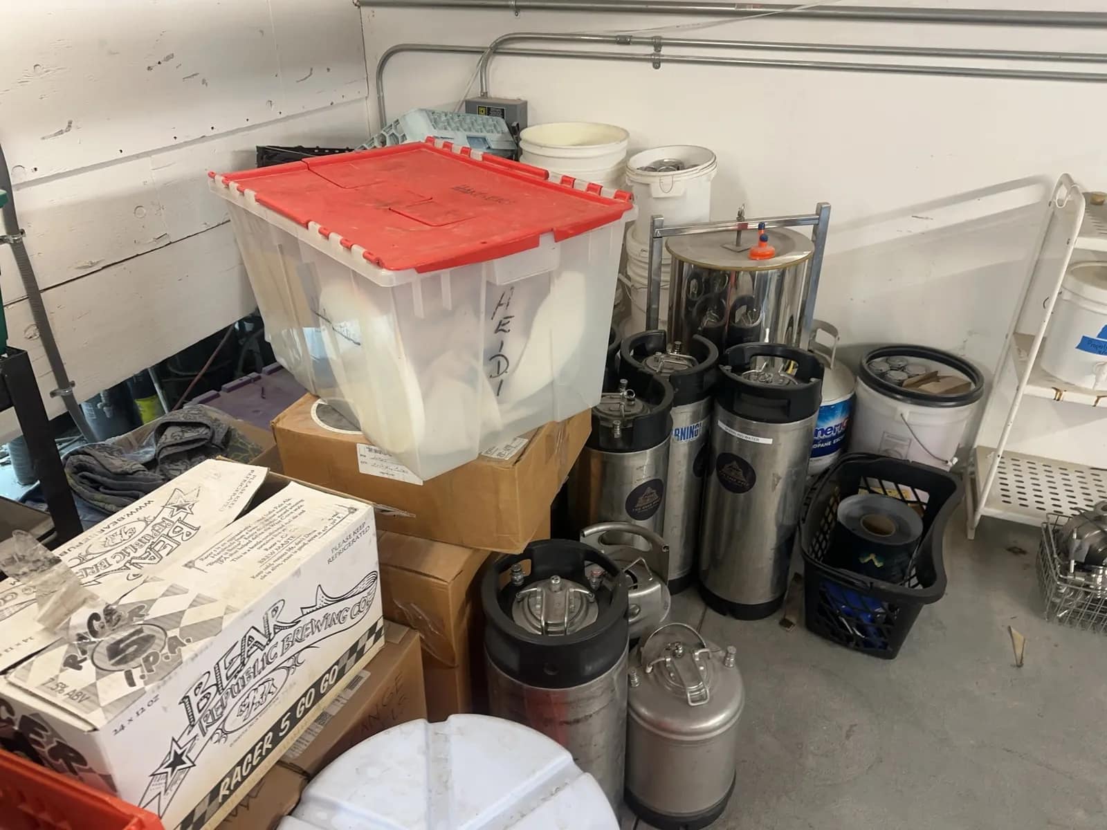 Bulk Lot: Kegs, Bottles, Clamps, Valves, Caps, Storage Racking, And More, photo 7 of 14