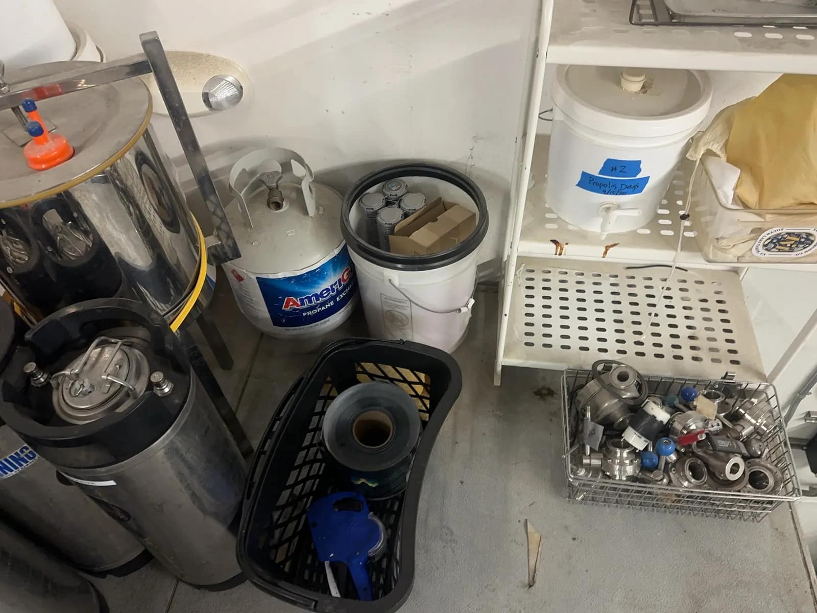 Bulk Lot: Kegs, Bottles, Clamps, Valves, Caps, Storage Racking, And More, photo 10 of 14