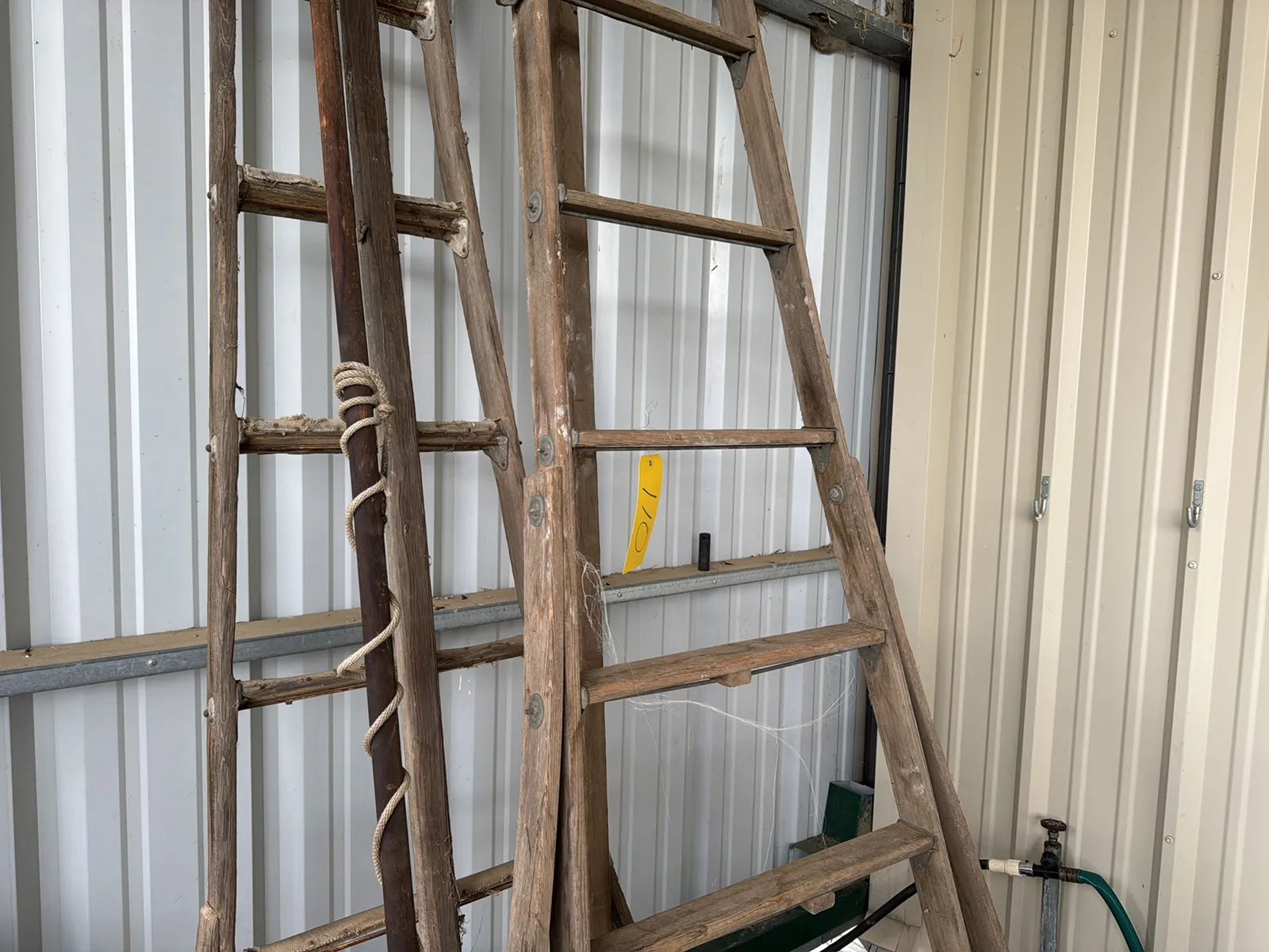 2-assorted-orchard-ladders-and-trimmer-734003