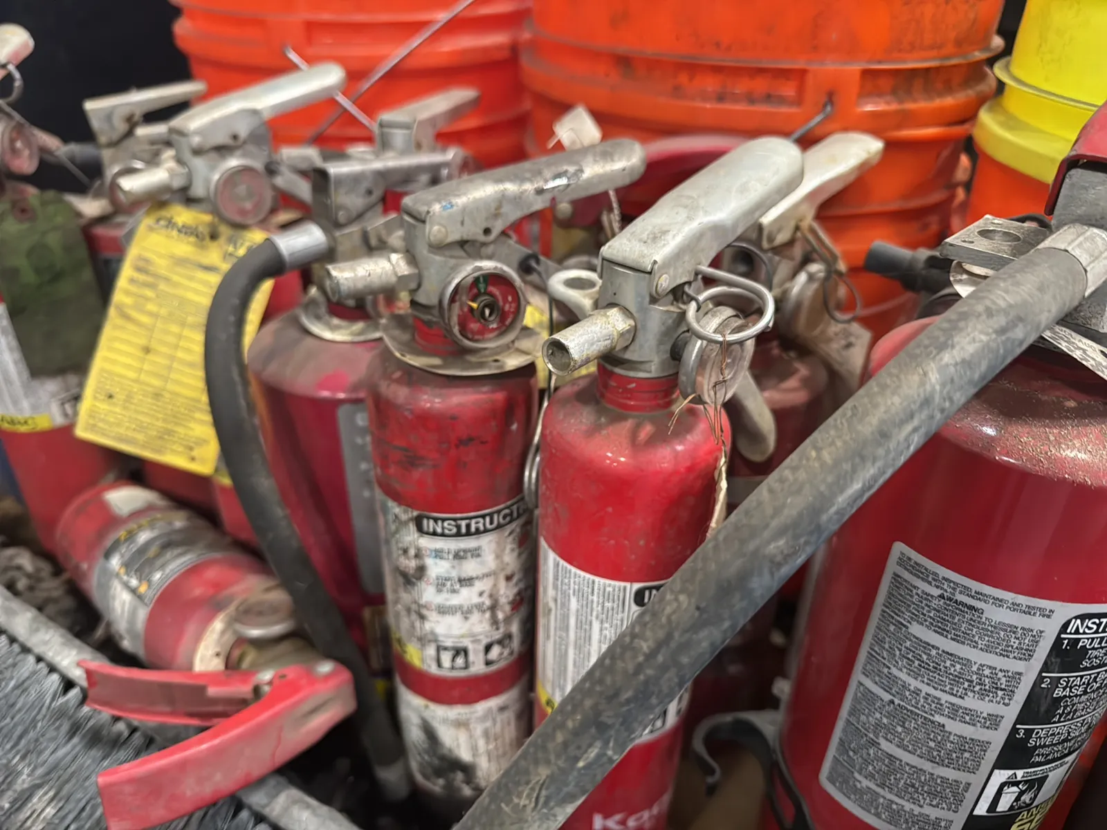 Contents Of Pallet: Fire Extinguishers, WD40 , Buckets And More, photo 6 of 8