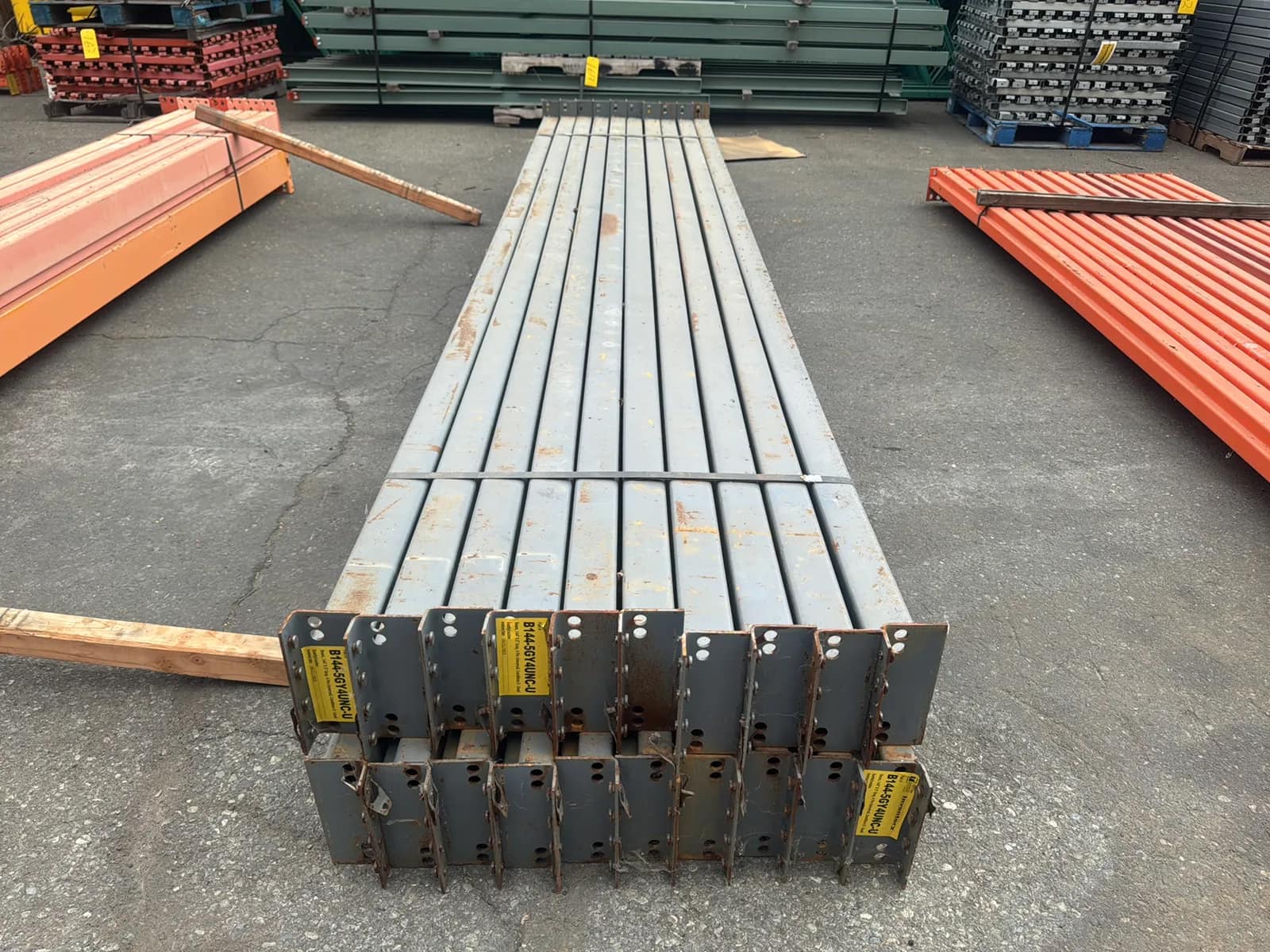(20) 144” Pallet Racking Crossmembers, photo 2 of 5