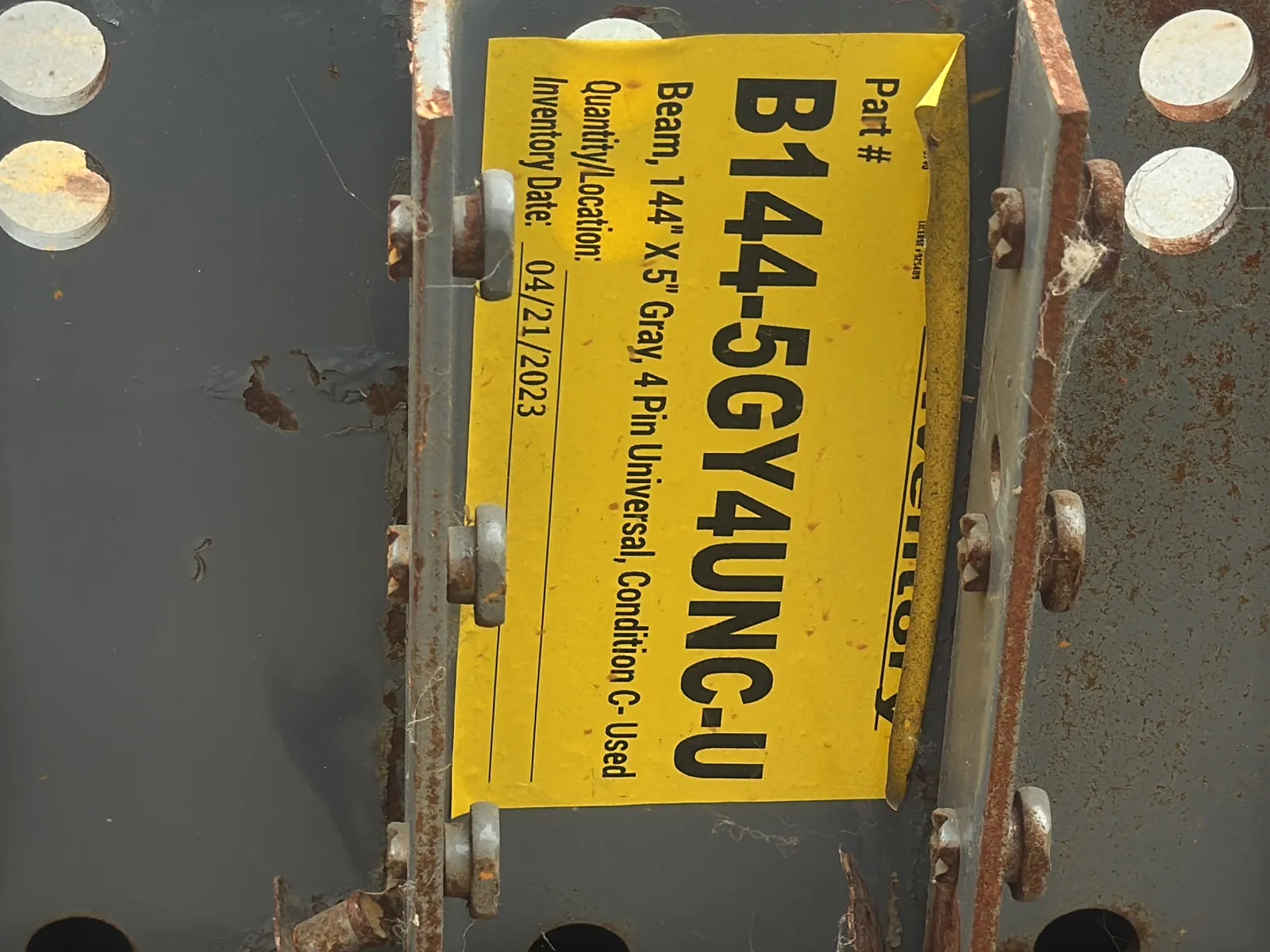 (20) 144” Pallet Racking Crossmembers, photo 5 of 5