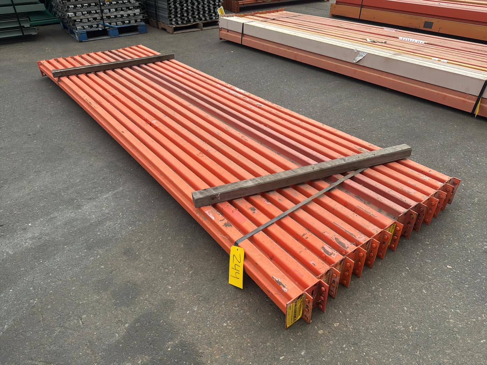 (14) 144” Pallet Racking Crossmembers, photo 1 of 5