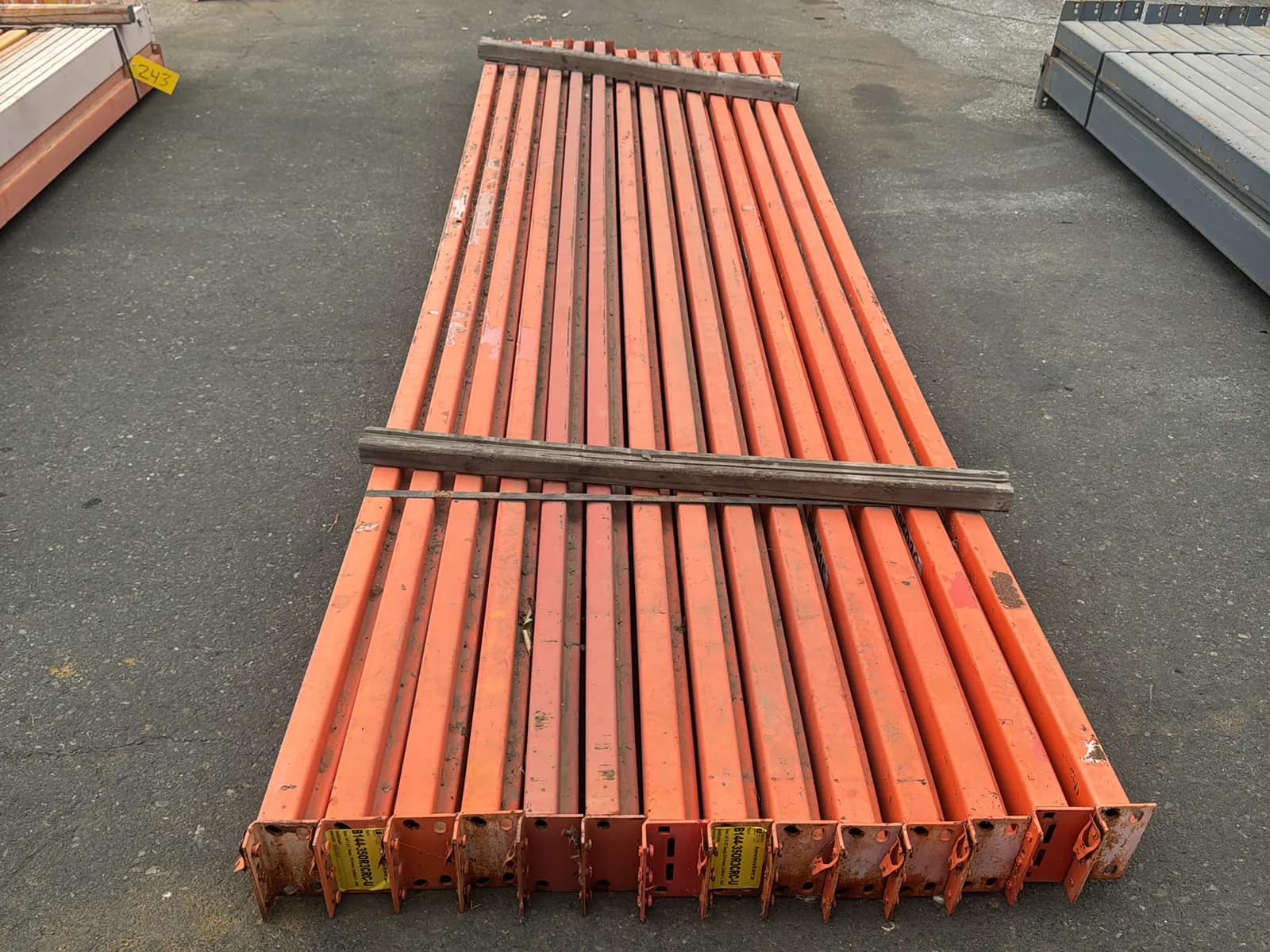 (14) 144” Pallet Racking Crossmembers, photo 4 of 5