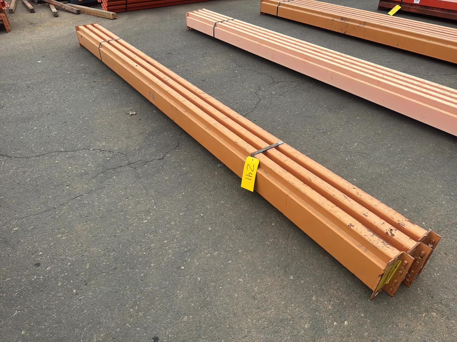 (3) 144” Pallet Racking Crossmembers, photo 1 of 5