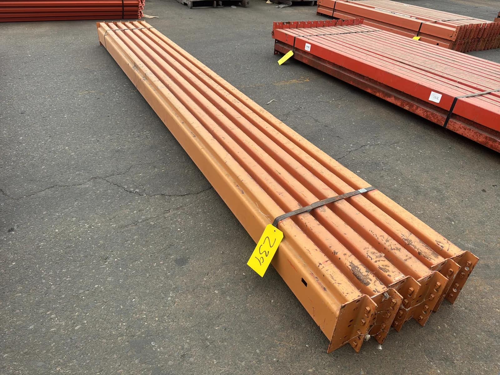 (6) 144” Pallet Racking Crossmembers, photo 1 of 5