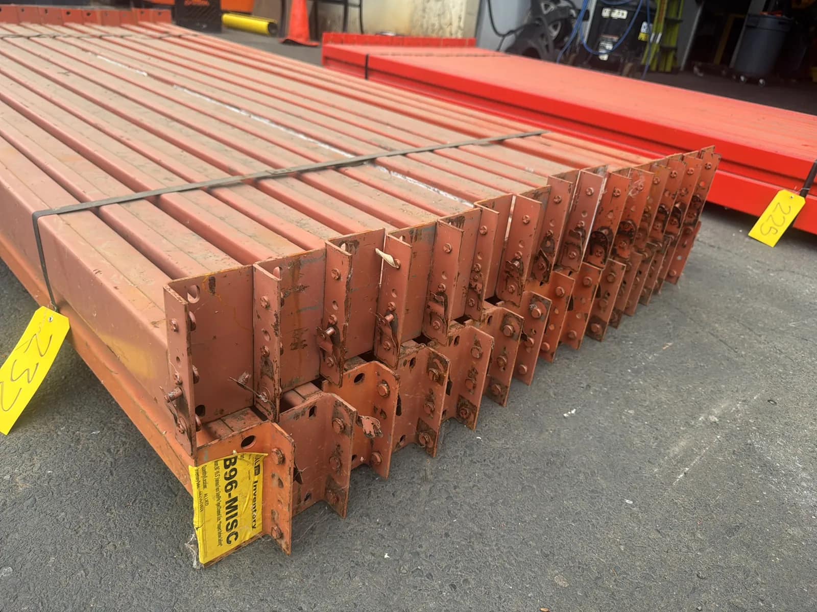 (30) 96” Pallet Racking Crossmembers, photo 3 of 5