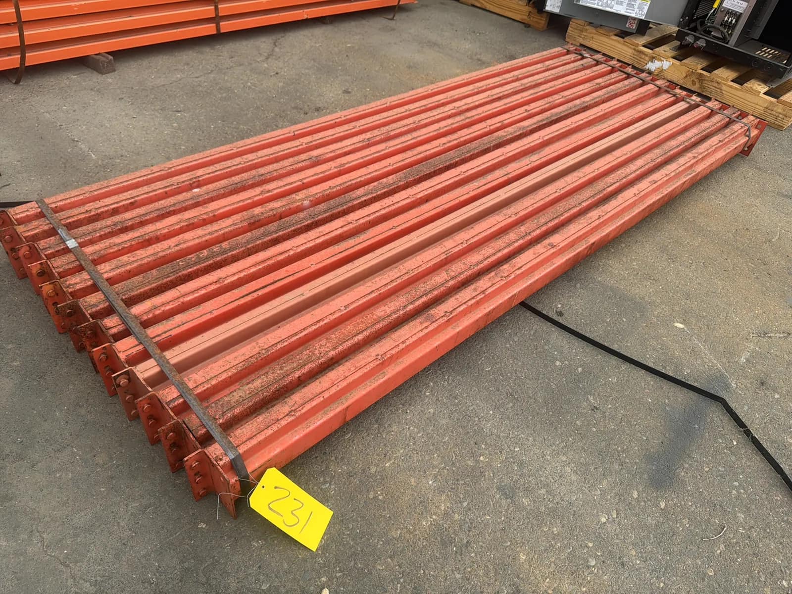 (12) 96” Pallet Racking Crossmembers, photo 1 of 6