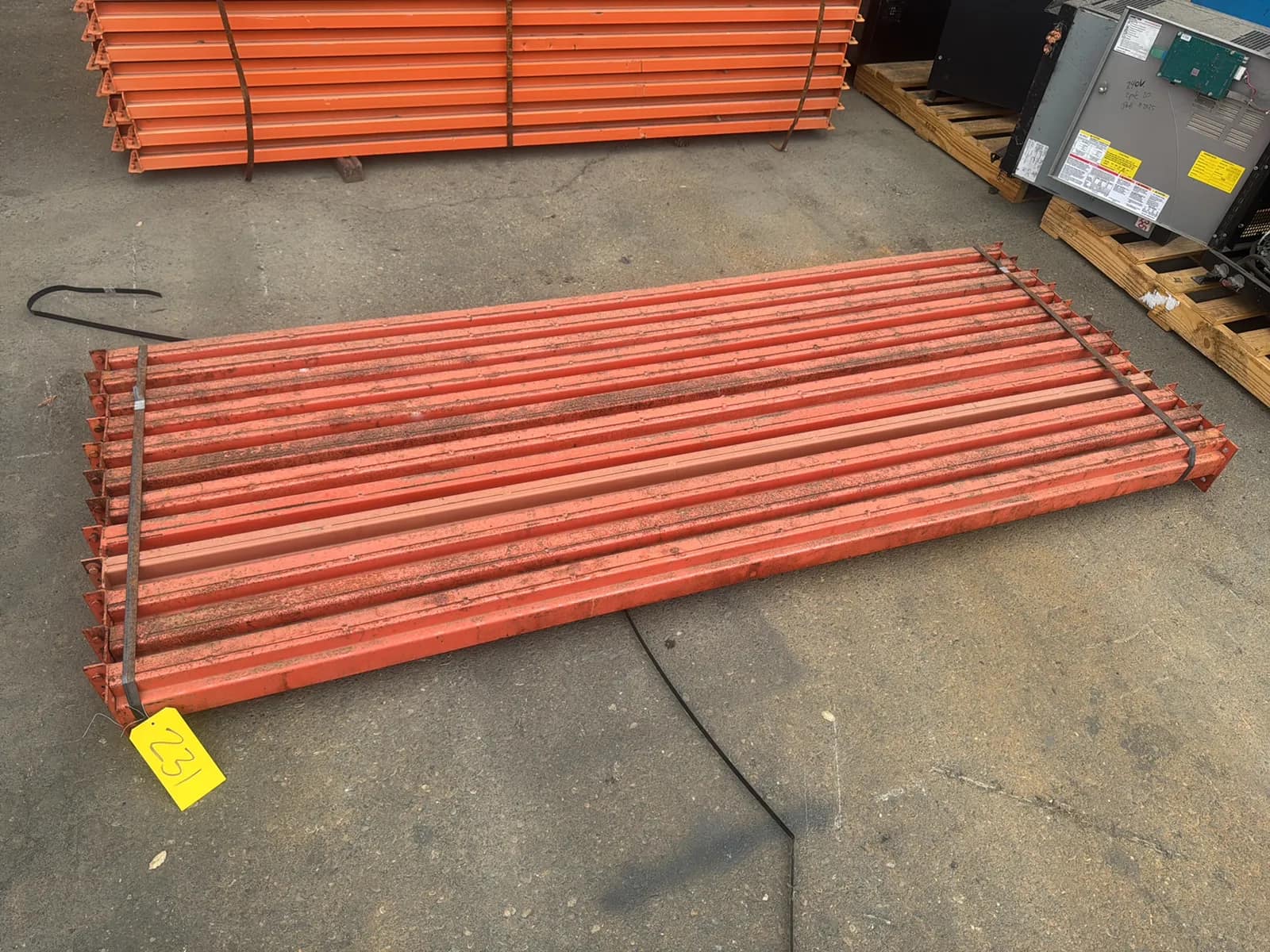 (12) 96” Pallet Racking Crossmembers, photo 2 of 6