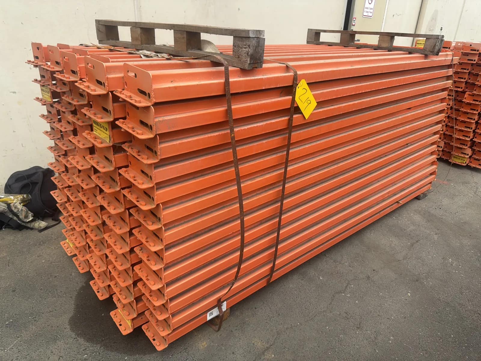 (104) 96” Pallet Racking Crossmembers, photo 2 of 6