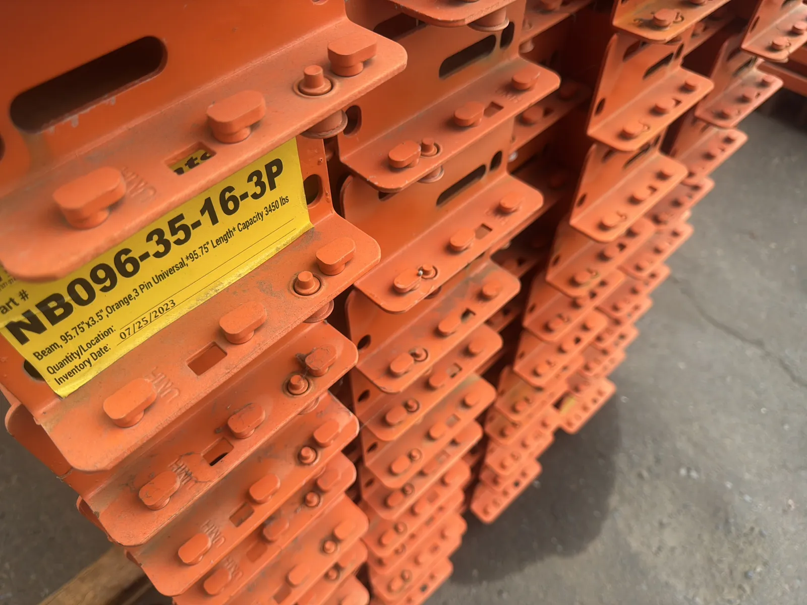 (104) 96” Pallet Racking Crossmembers, photo 6 of 6