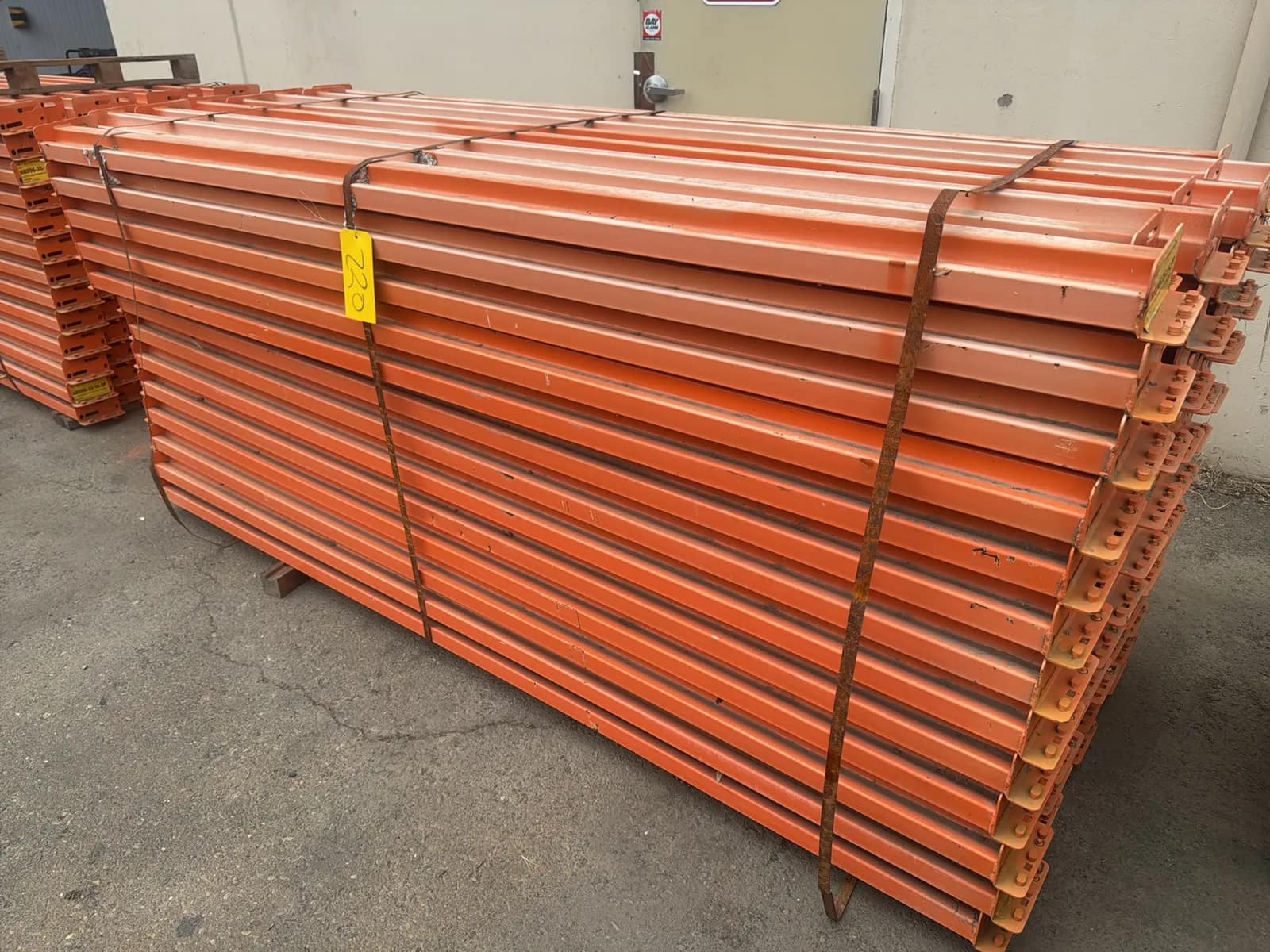 (104) 96” Pallet Racking Crossmembers, photo 1 of 5