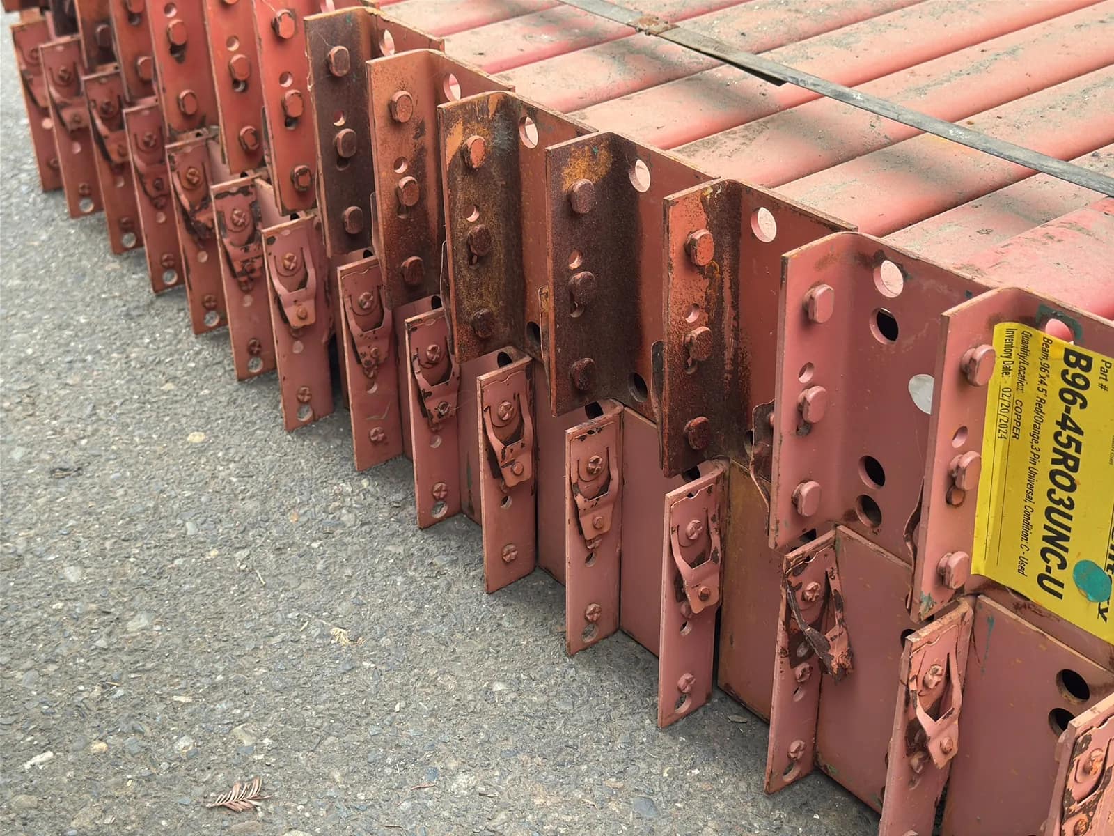 (30) 96” Pallet Racking Crossmembers, photo 4 of 5