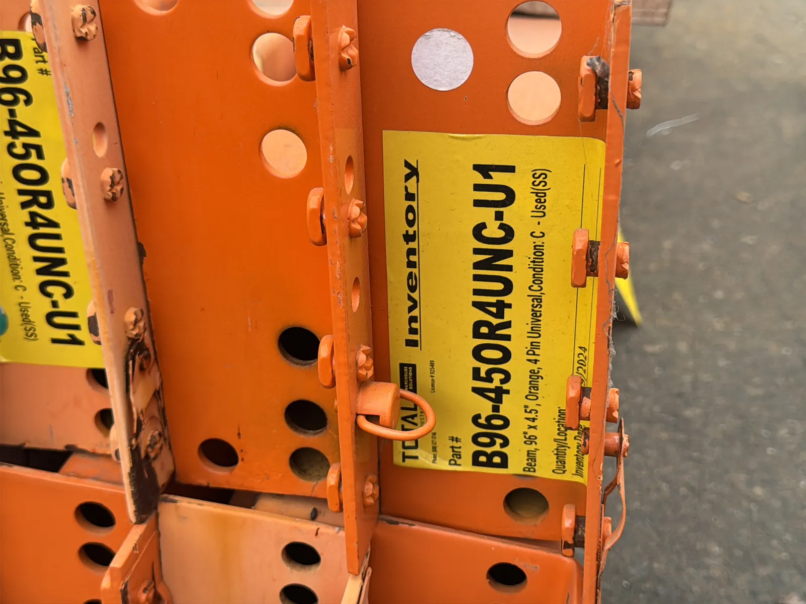 (28) 96” Pallet Racking Crossmembers, photo 5 of 5