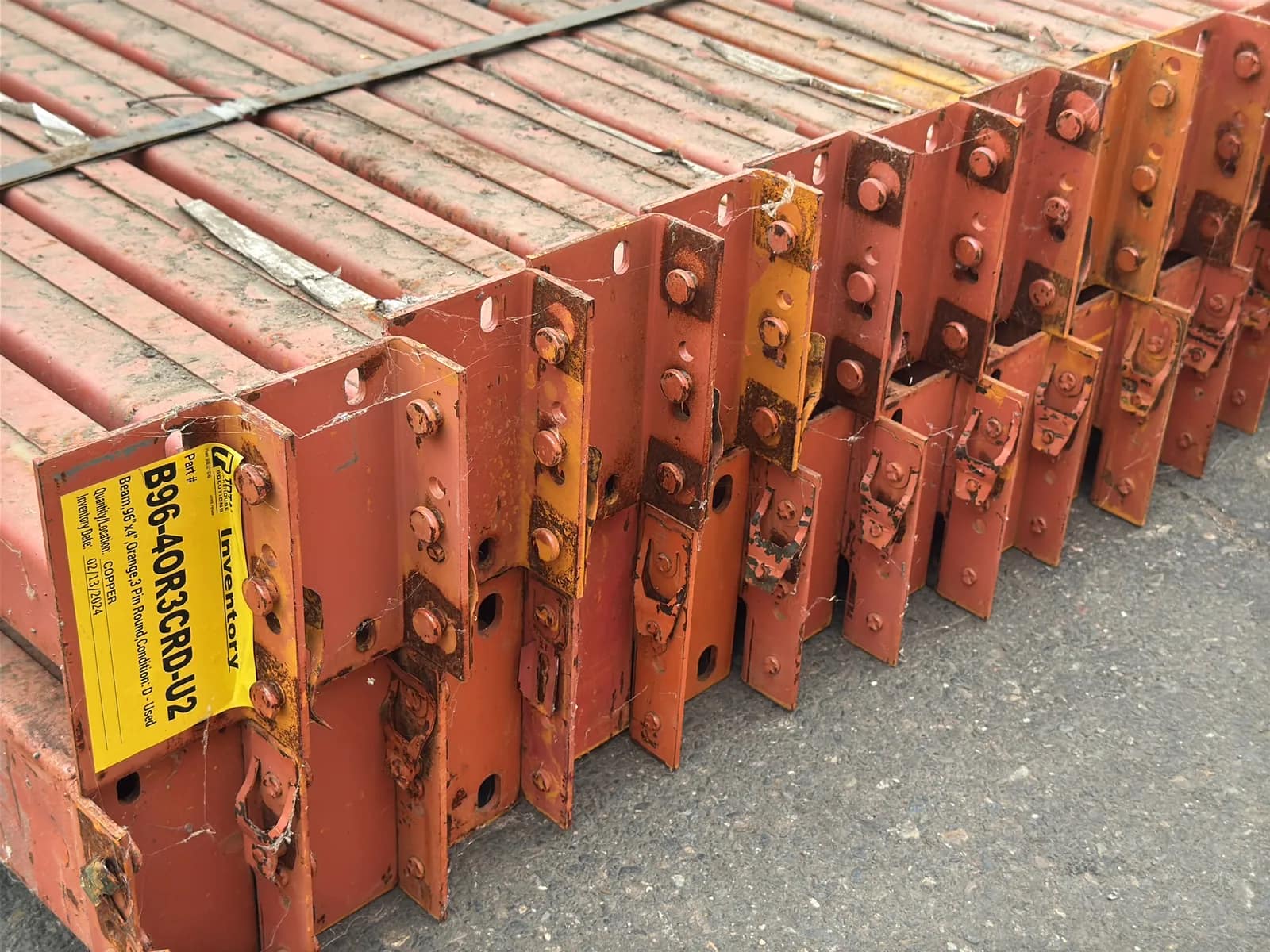 (30) 96” Pallet Racking Crossmembers, photo 3 of 5