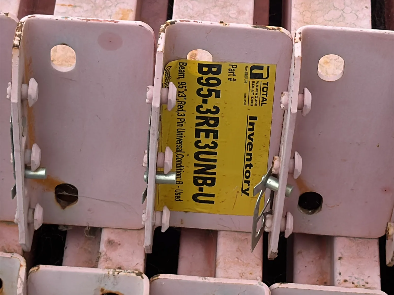 (24) 95” Pallet Racking Crossmembers, photo 4 of 5