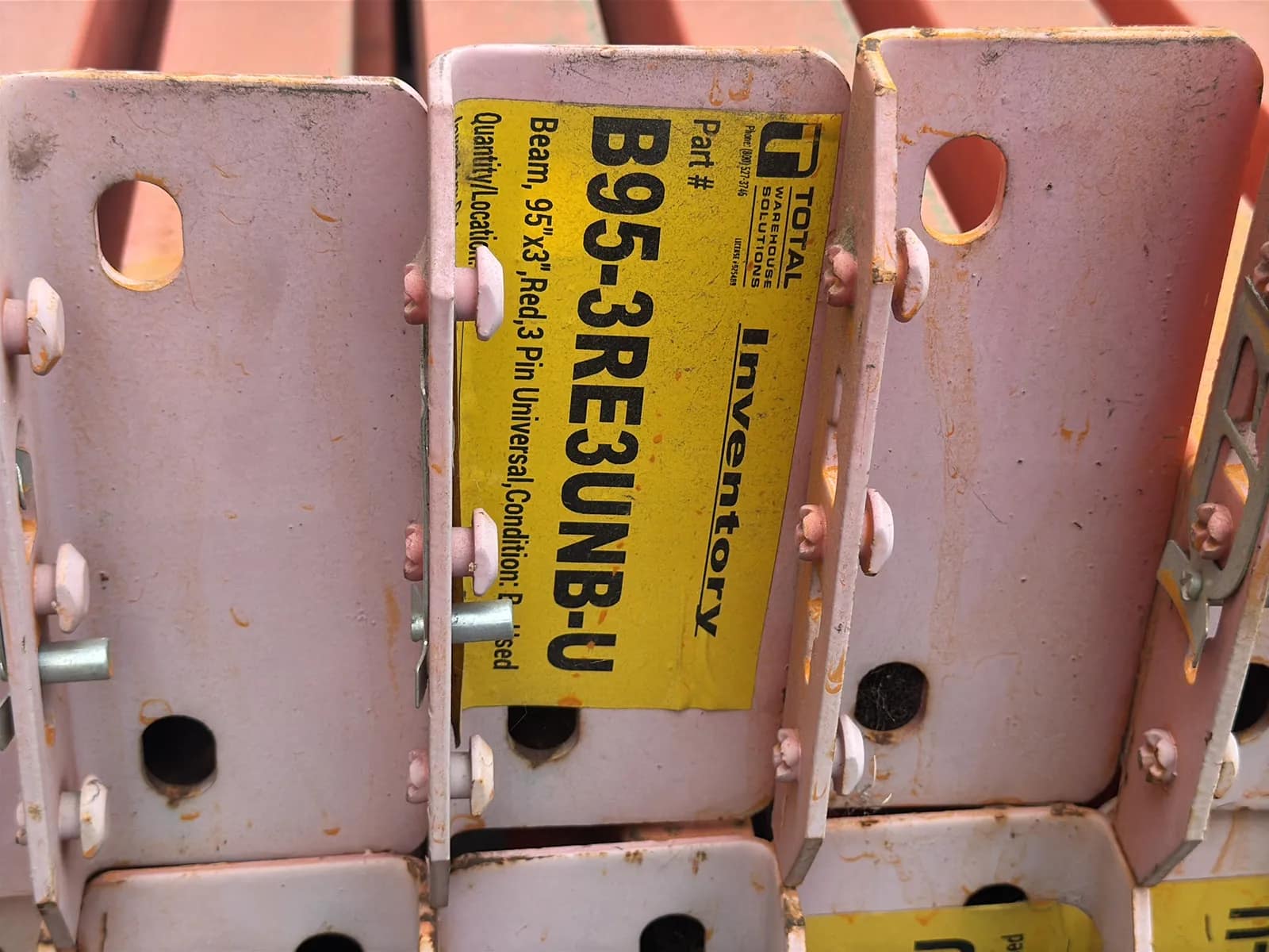 (30) 95” Pallet Racking Crossmembers, photo 3 of 4