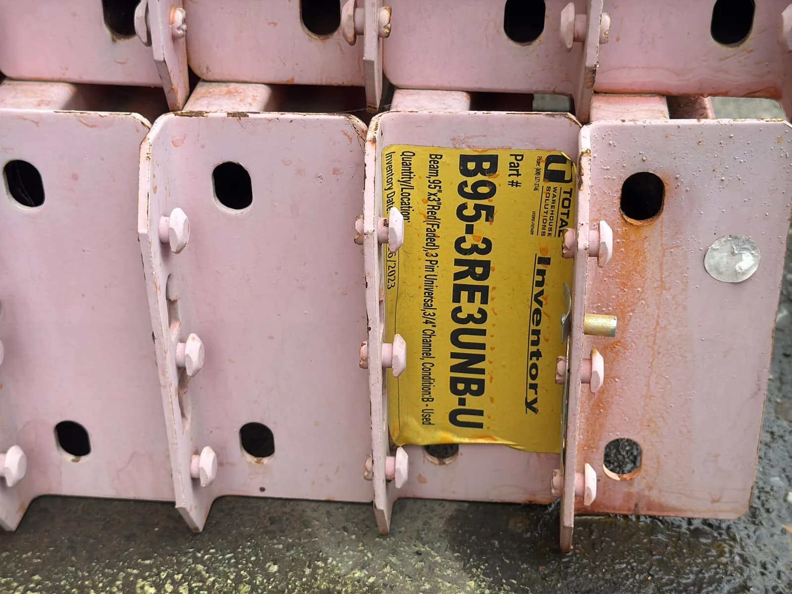 (30) 95” Pallet Racking Crossmembers, photo 4 of 5