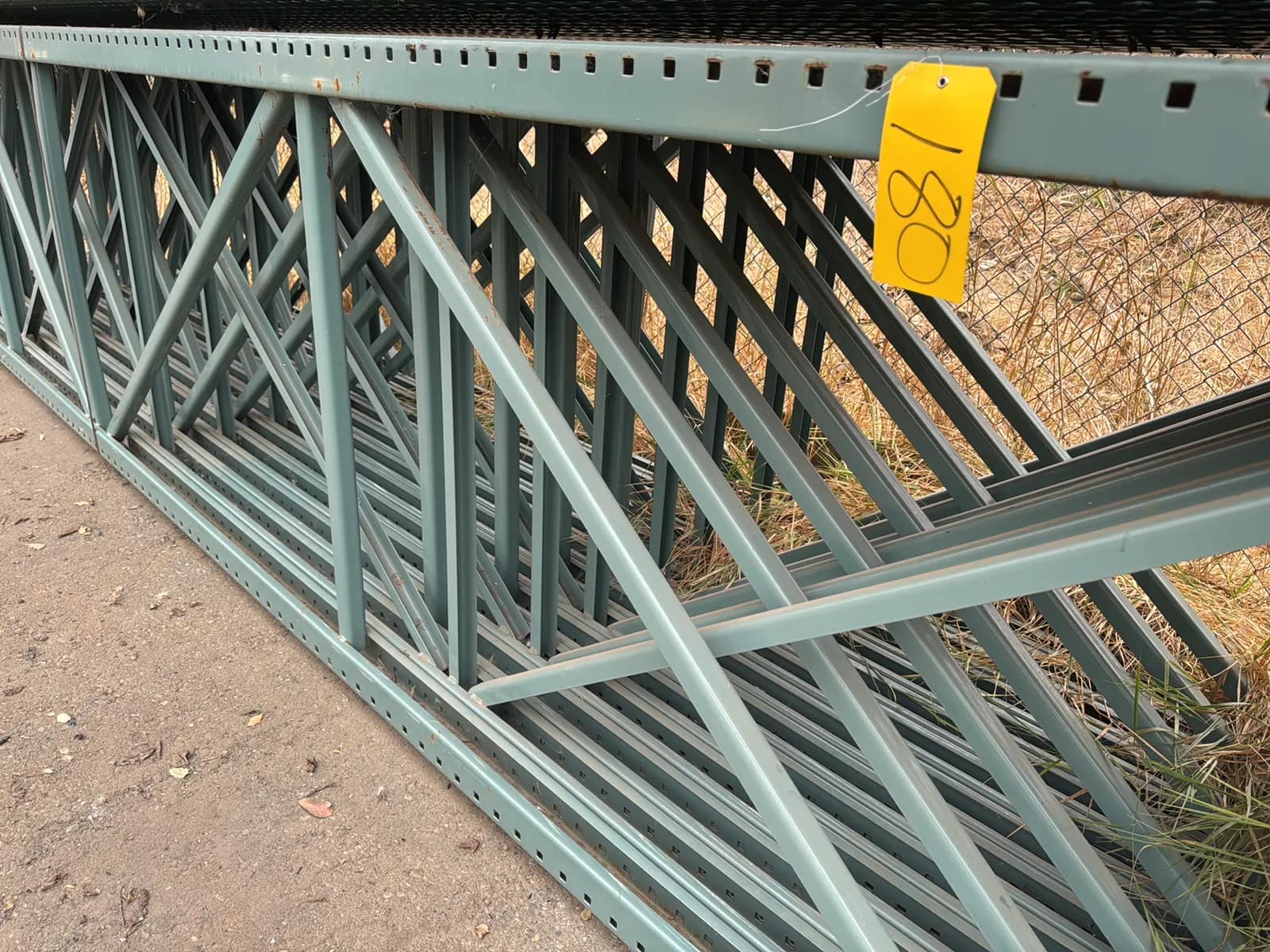 (14) 24’ Pallet Racking Uprights - 42"x336", 3"x3" Column, 5'x8" Footplate w/4 Holes, photo 3 of 6