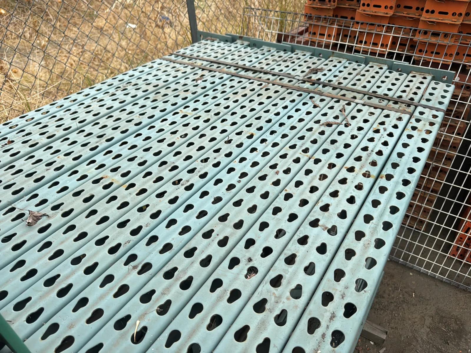 (14) 24’ Pallet Racking Uprights - 42"x336", 3"x3" Column, 5'x8" Footplate w/4 Holes, photo 2 of 6