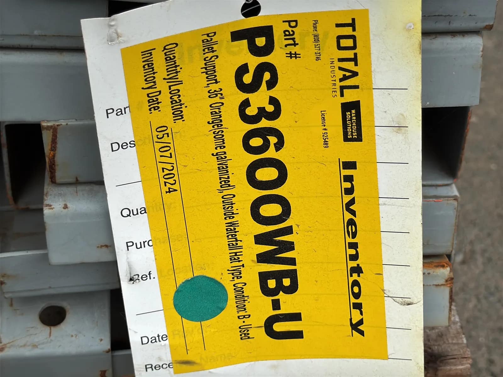 Pallet of 36” Pallet Supports, photo 5 of 5