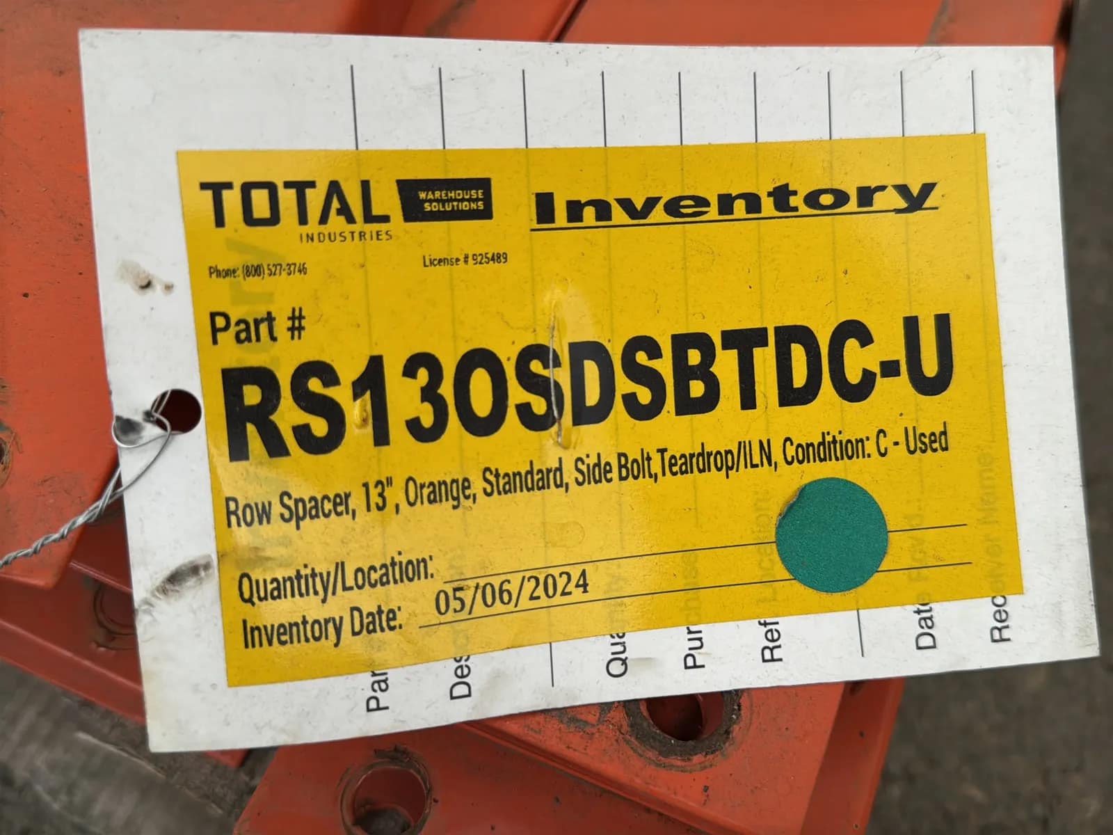 Pallet of 13” Row Spacers, photo 3 of 4