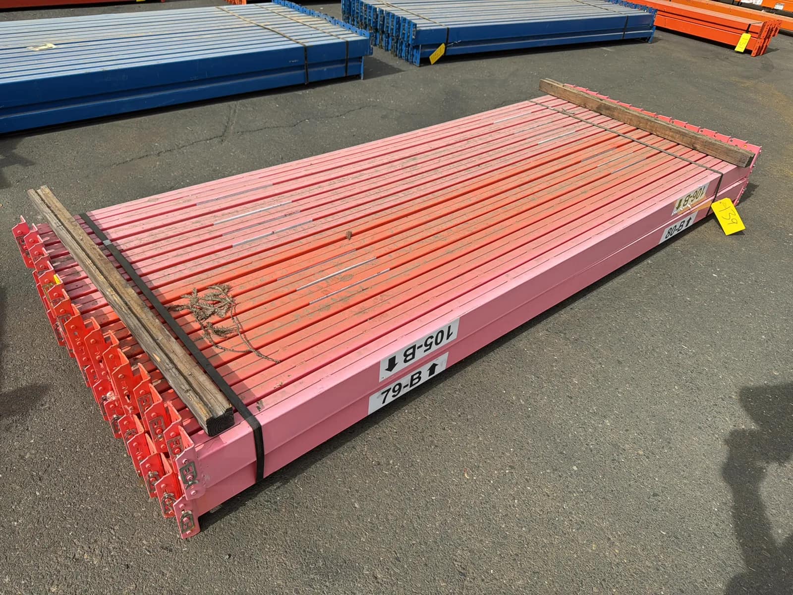 (30) 108” Pallet Racking Crossmembers, photo 1 of 5