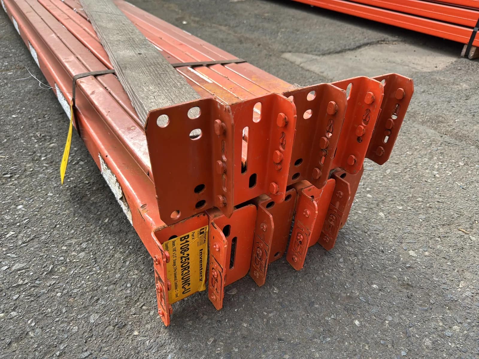 (10) 108” Pallet Racking Crossmembers, photo 2 of 5