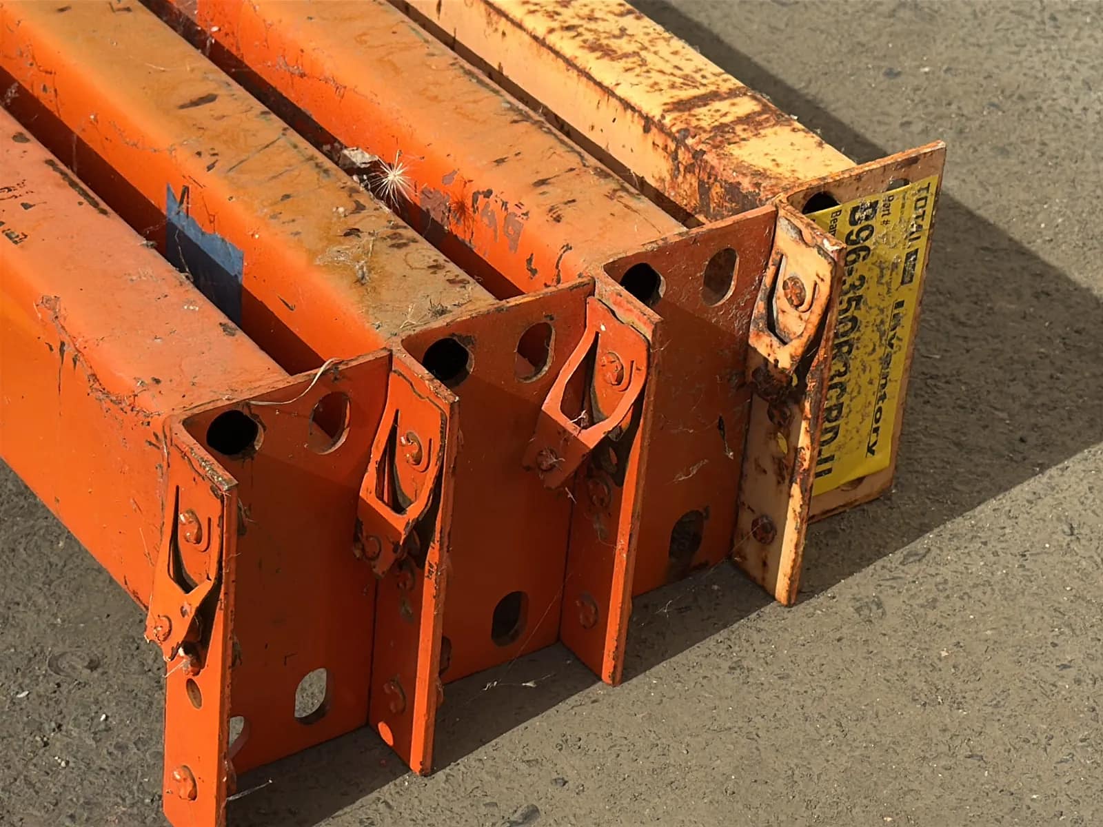 (4) 96” Pallet Racking Crossmembers, photo 5 of 5