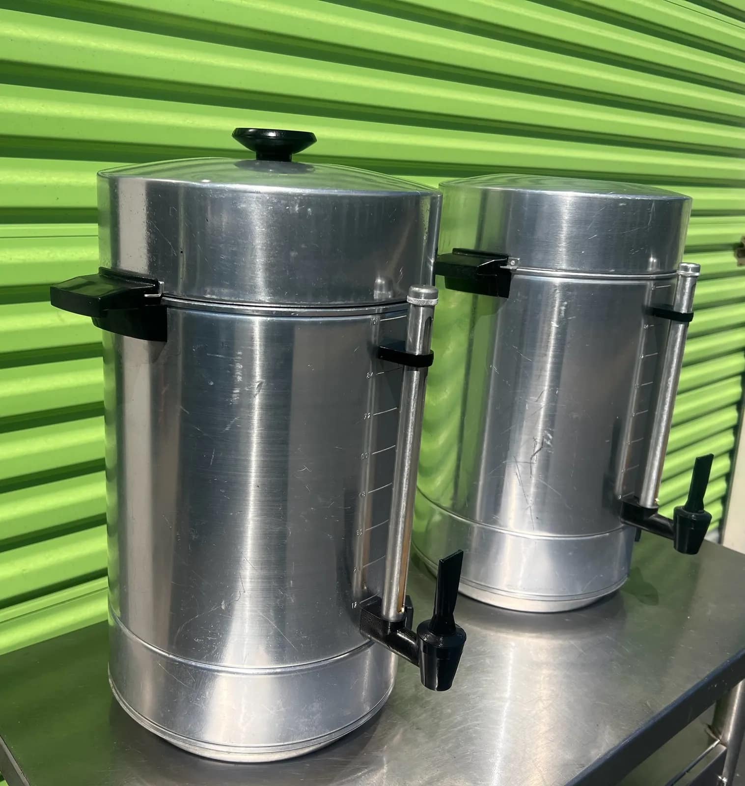 Lot Of (2) Commercial Stainless Steel Coffee Urns, photo 3 of 5