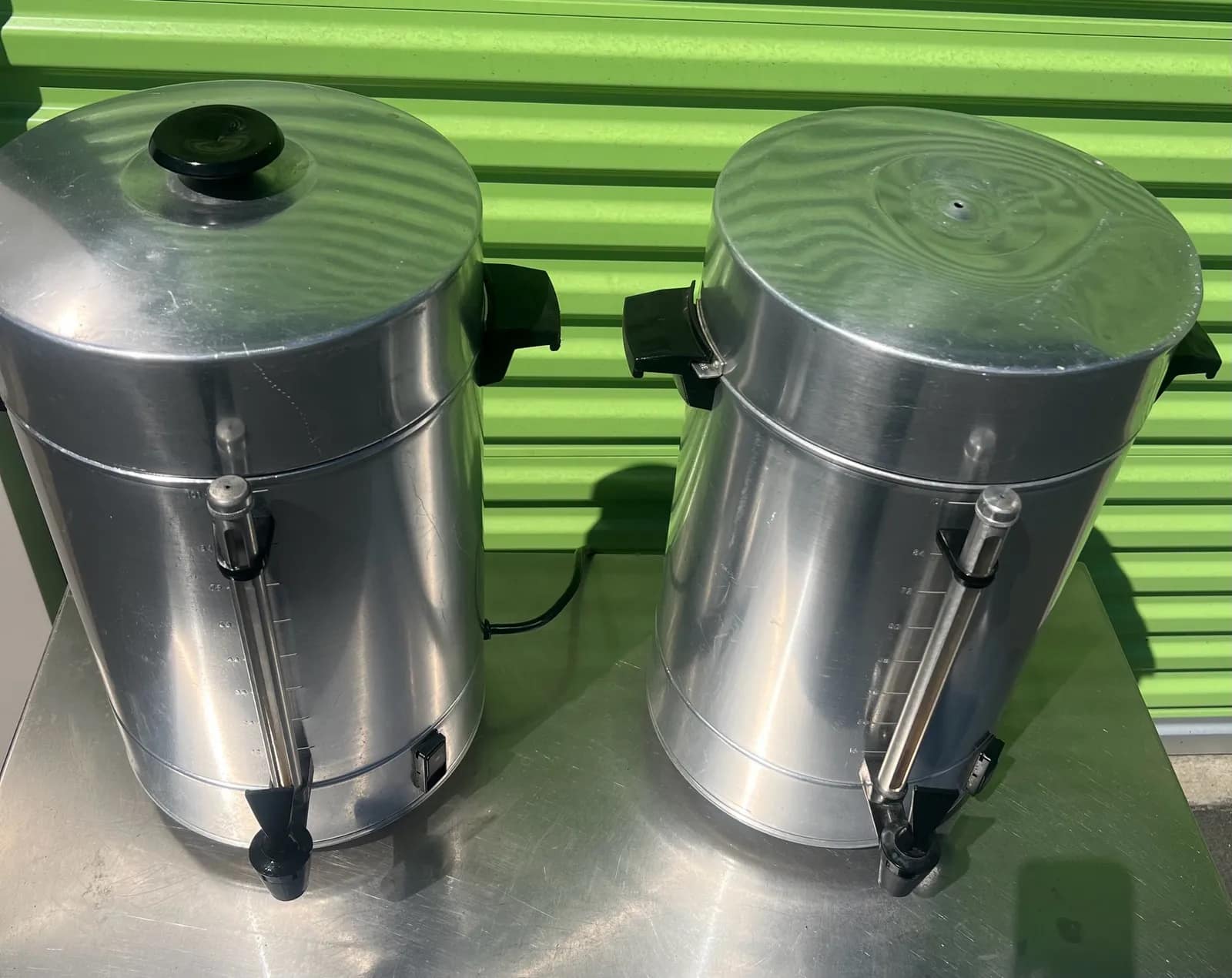Lot Of (2) Commercial Stainless Steel Coffee Urns, photo 4 of 5
