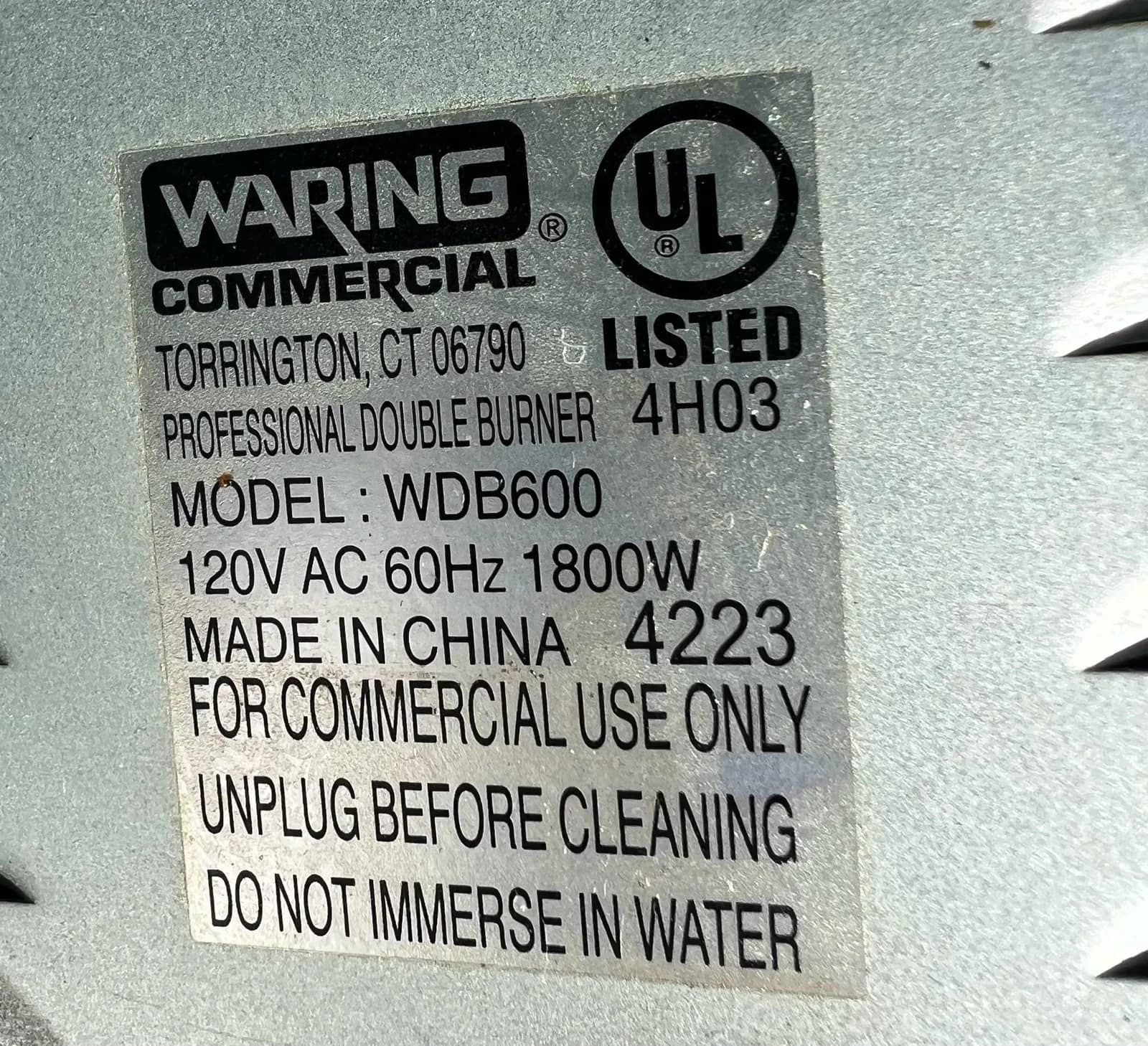 Waring Double Burner Electric Hot Plate Cooking Appliance, photo 7 of 7