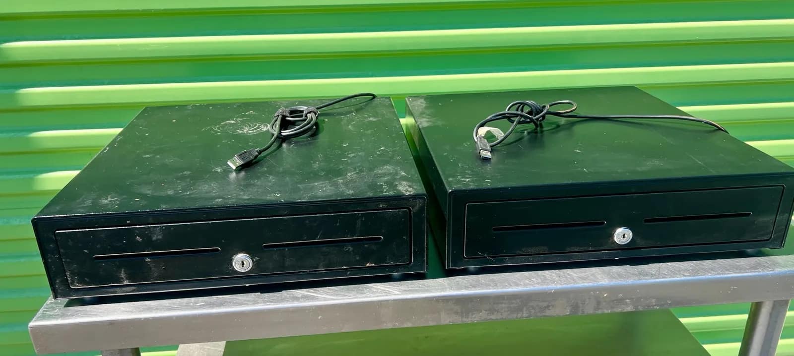 pair-of-black-cash-drawers-with-cables-93494b