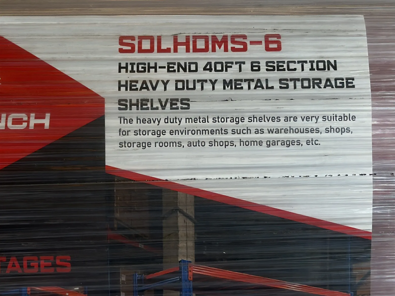 Quantity of (6) Sets of 2026 SDLanch HDM56 Metal Storage Shelves - 72"x24"x78" (Unused), photo 6 of 8