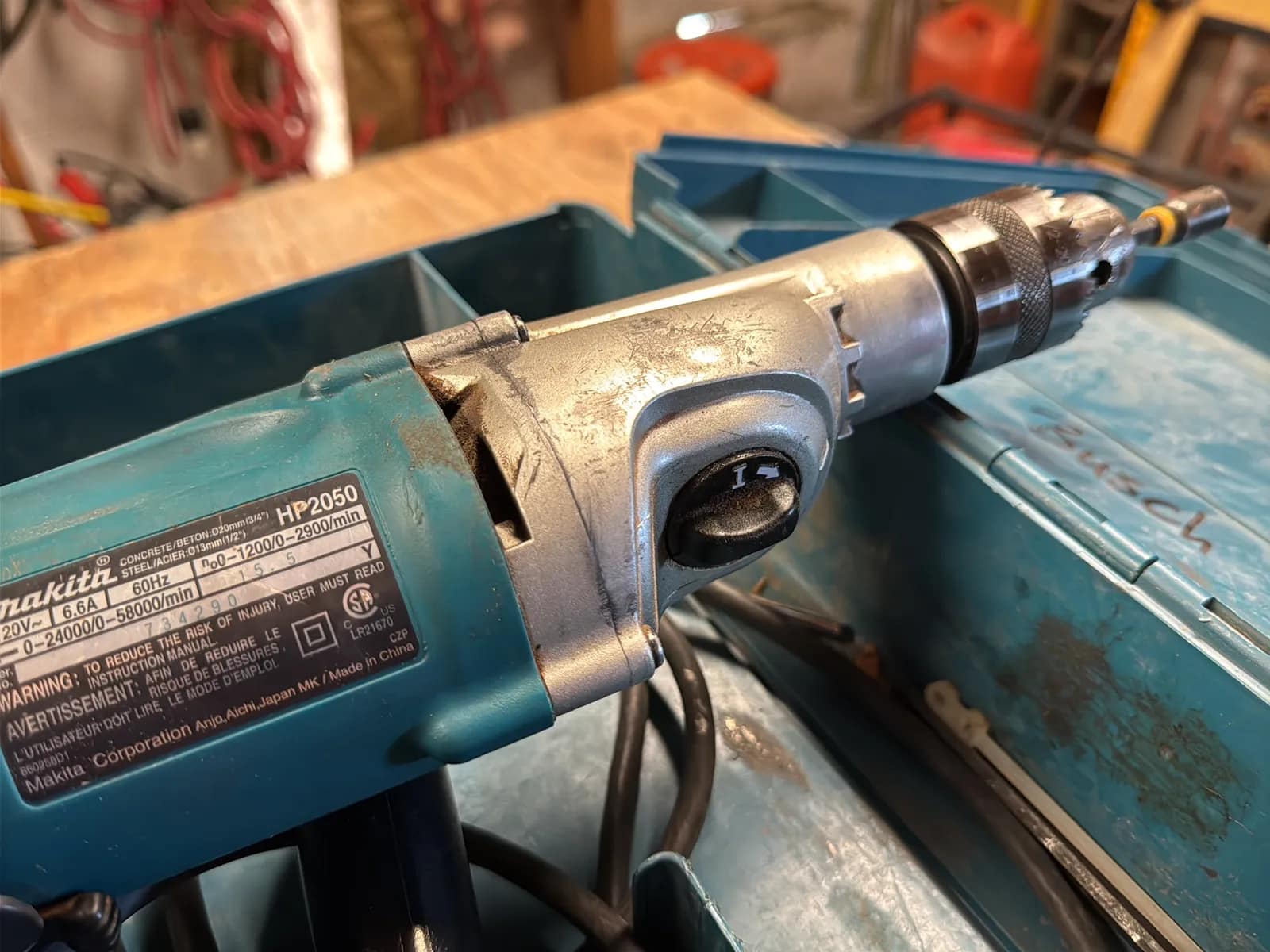 Makita 3/4” Hammer Drill HP2050, photo 7 of 9
