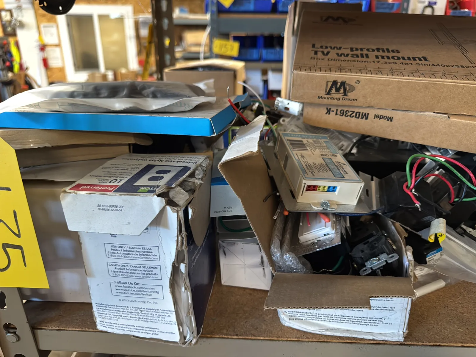 Contents Of (1) Shelf: Assorted Electrical Supply, Switches Lighting And More, photo 4 of 9