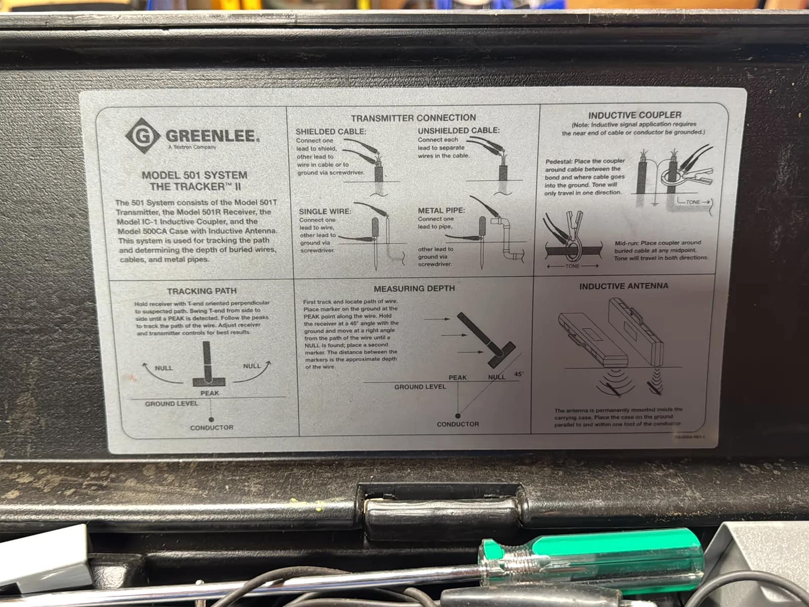 GreenLee 501 Tracker II Cable Locating System, photo 3 of 10