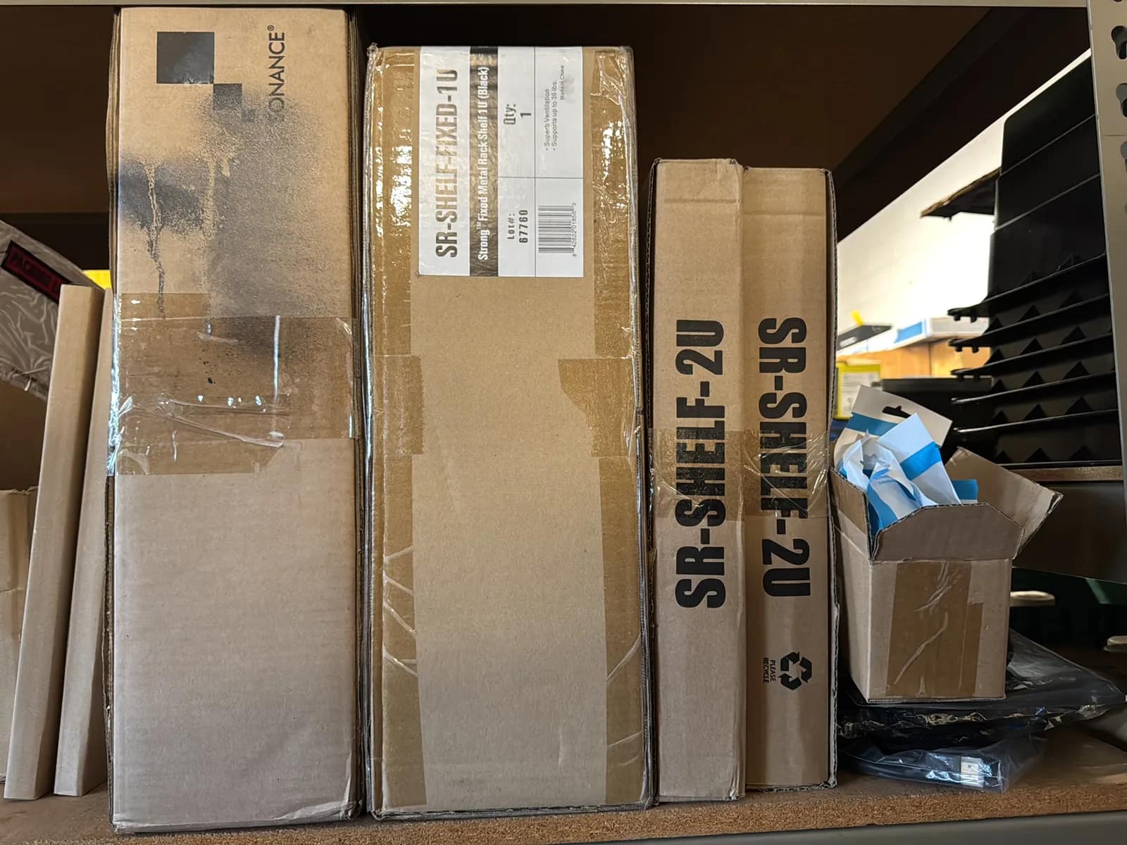 Contents Of (1) Shelf: Assorted Electrical Supply, Rectangle Flex Brackets, Shelving Supply And More, photo 7 of 8