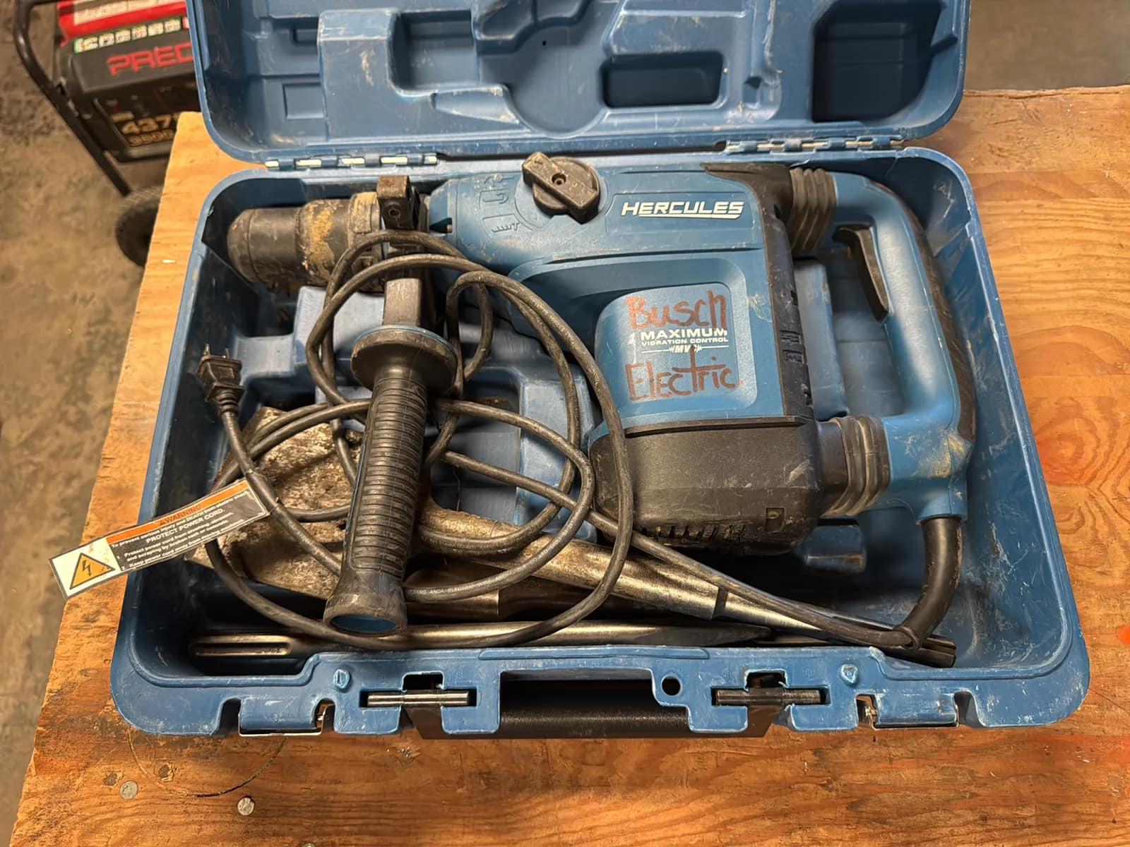 Hercules MVC 1-9/16” SDS Max Rotary Hammer, photo 3 of 9