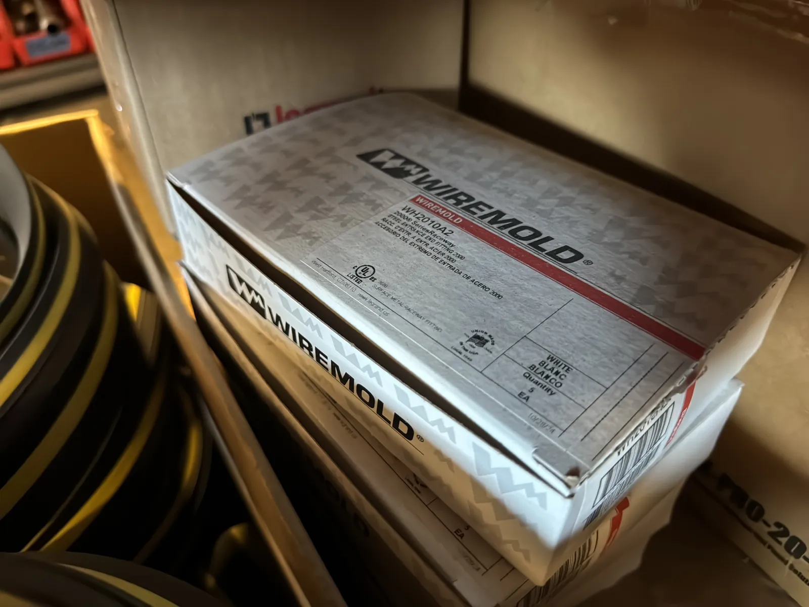 Contents Of (1) Shelf: Assorted Electrical Supply, Floor Cable Cover, HDTV Mounting Accessories And More, photo 5 of 7