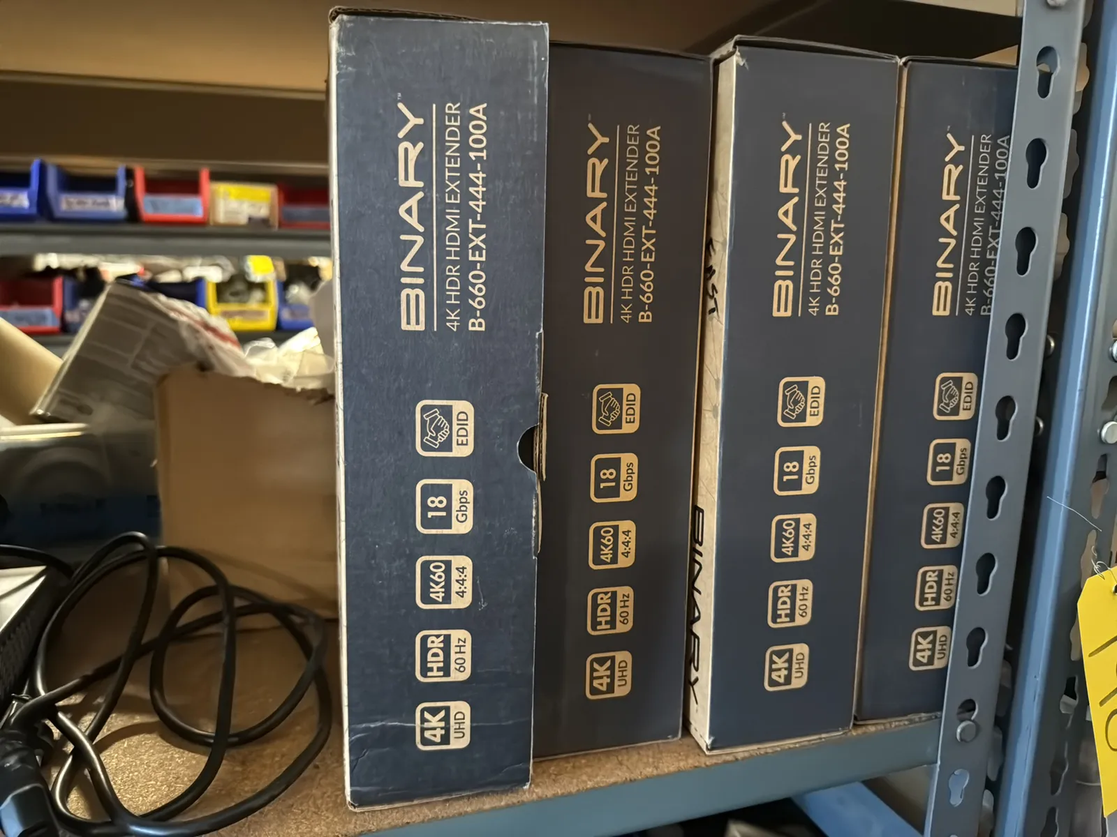 Contents Of (1) Shelf: Assorted Electrical Supply, Cisco Araknis Luxul Network Accessories, Wiremold And More, photo 3 of 8