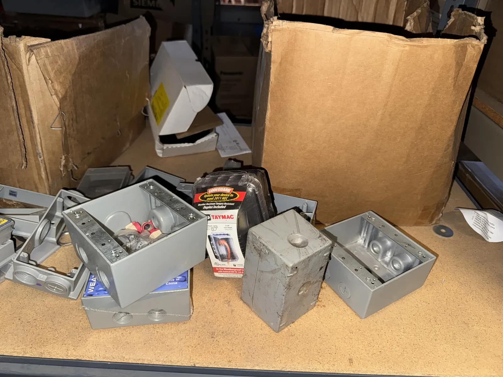 Contents Of (1) Shelf: Assorted Electrical Supply, Power Strips, LED Dimmable Drivers And More, photo 5 of 6